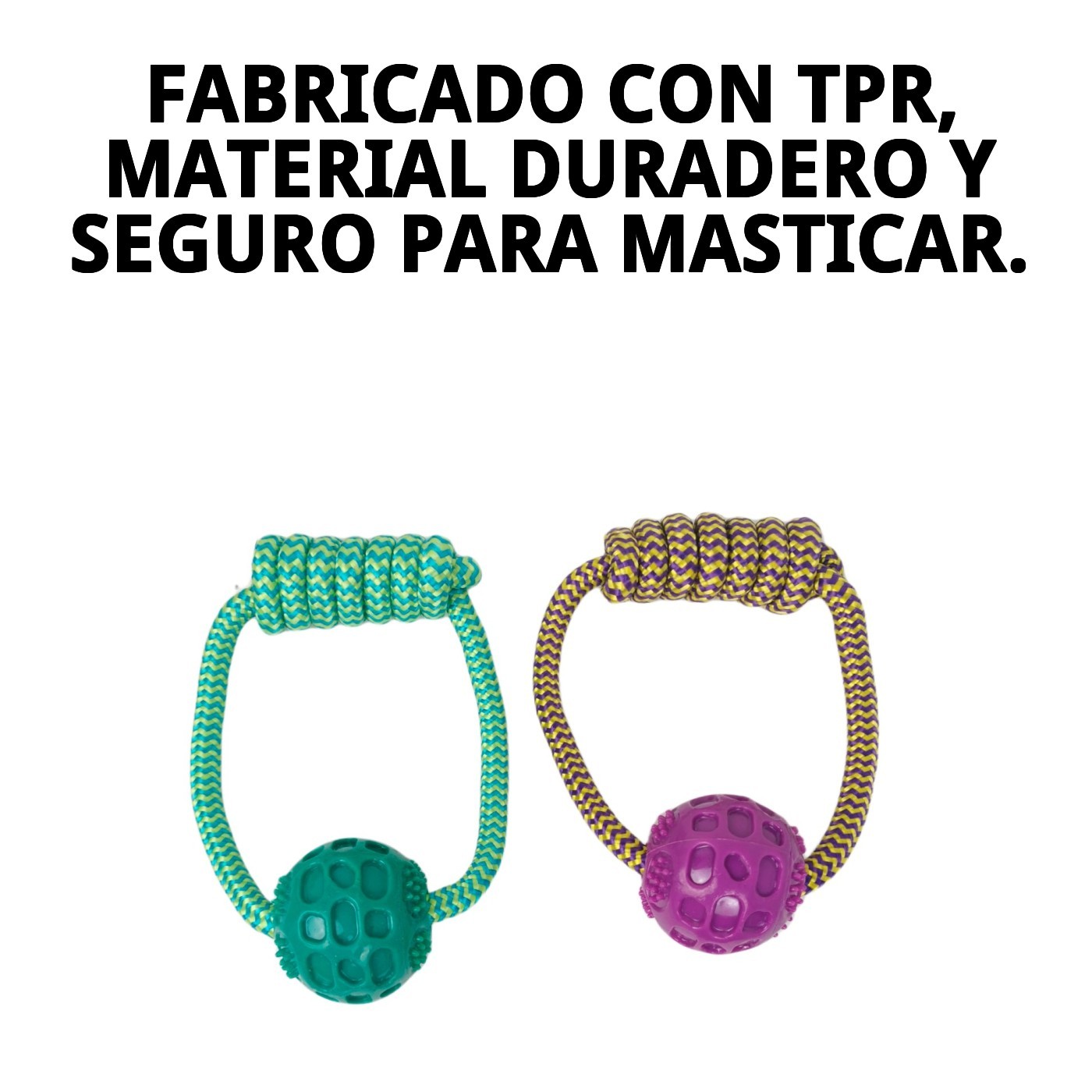 Mordedor TPR Redondo Collection Dior Pet Moly | Juguete Resistente y Elegante para Perros