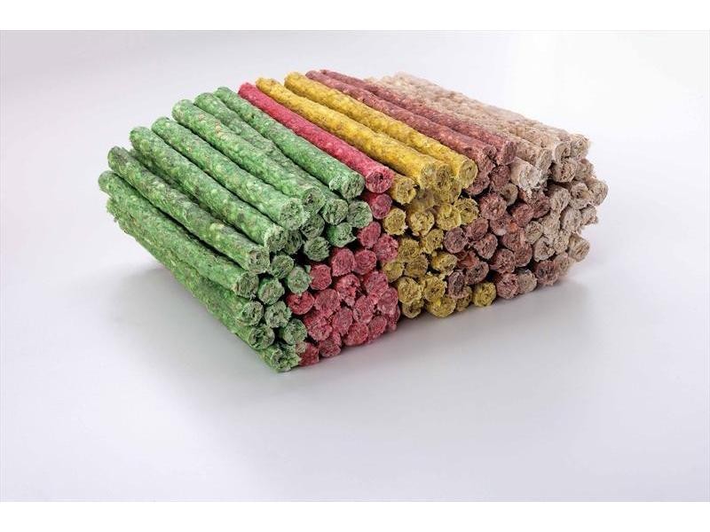 Munchy Moly Palillos de Colores 9/10 mm | Bolsa 100 Unidades | Snack Masticable para Perros