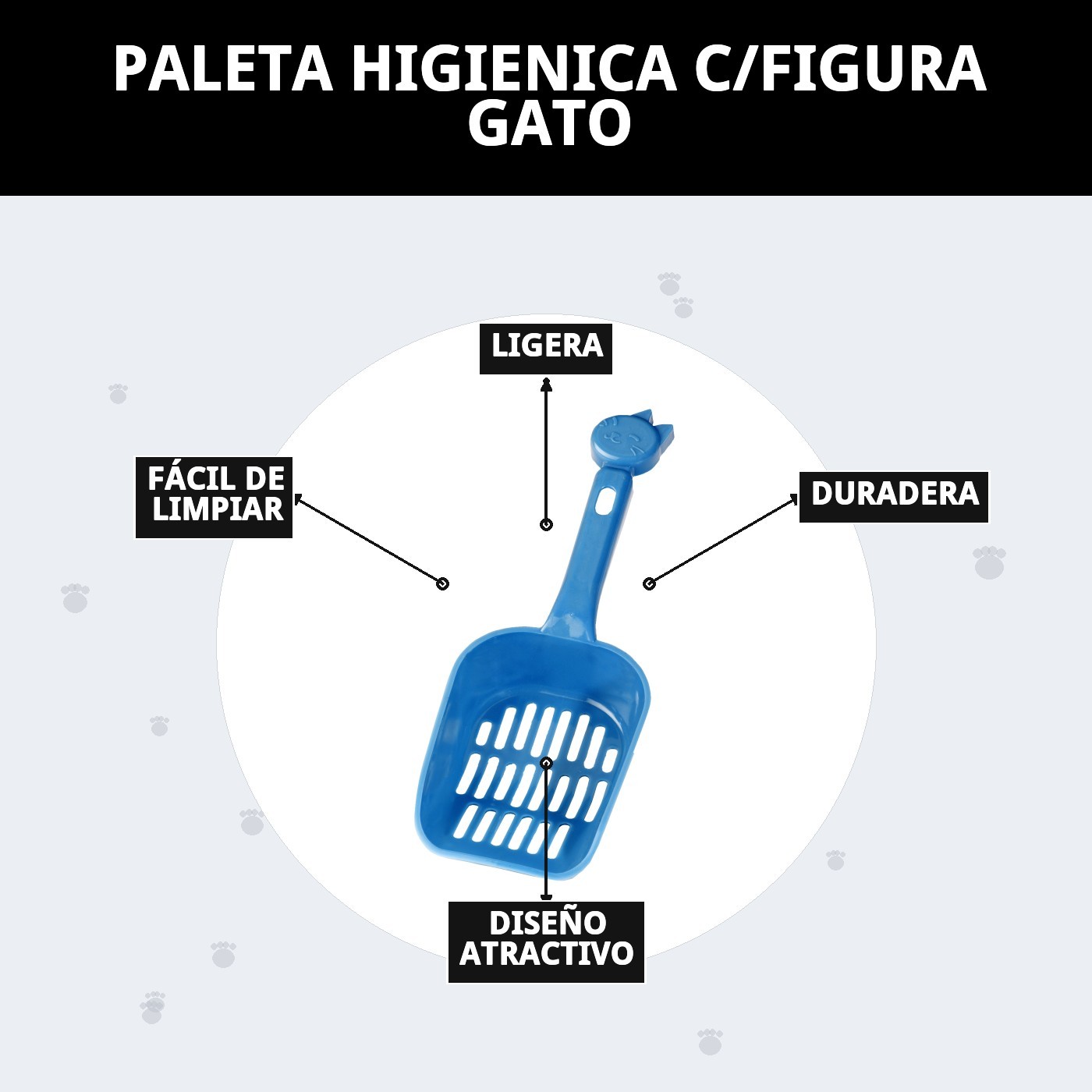 PALETA HIGIENICA C/FIGURA GATO