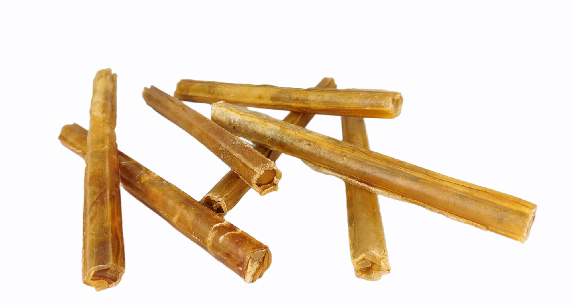 Palos de Piel 25 cm en Bolsa de 10 Unidades | Snack Natural y Resistente para Perros – Moly