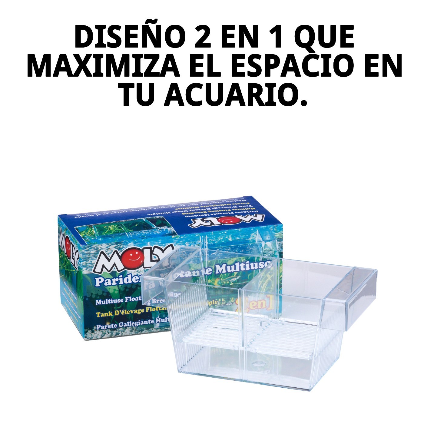 PARIDERA FLOTANTE 2 EN 1 MOLY 21X10X9,5 CM