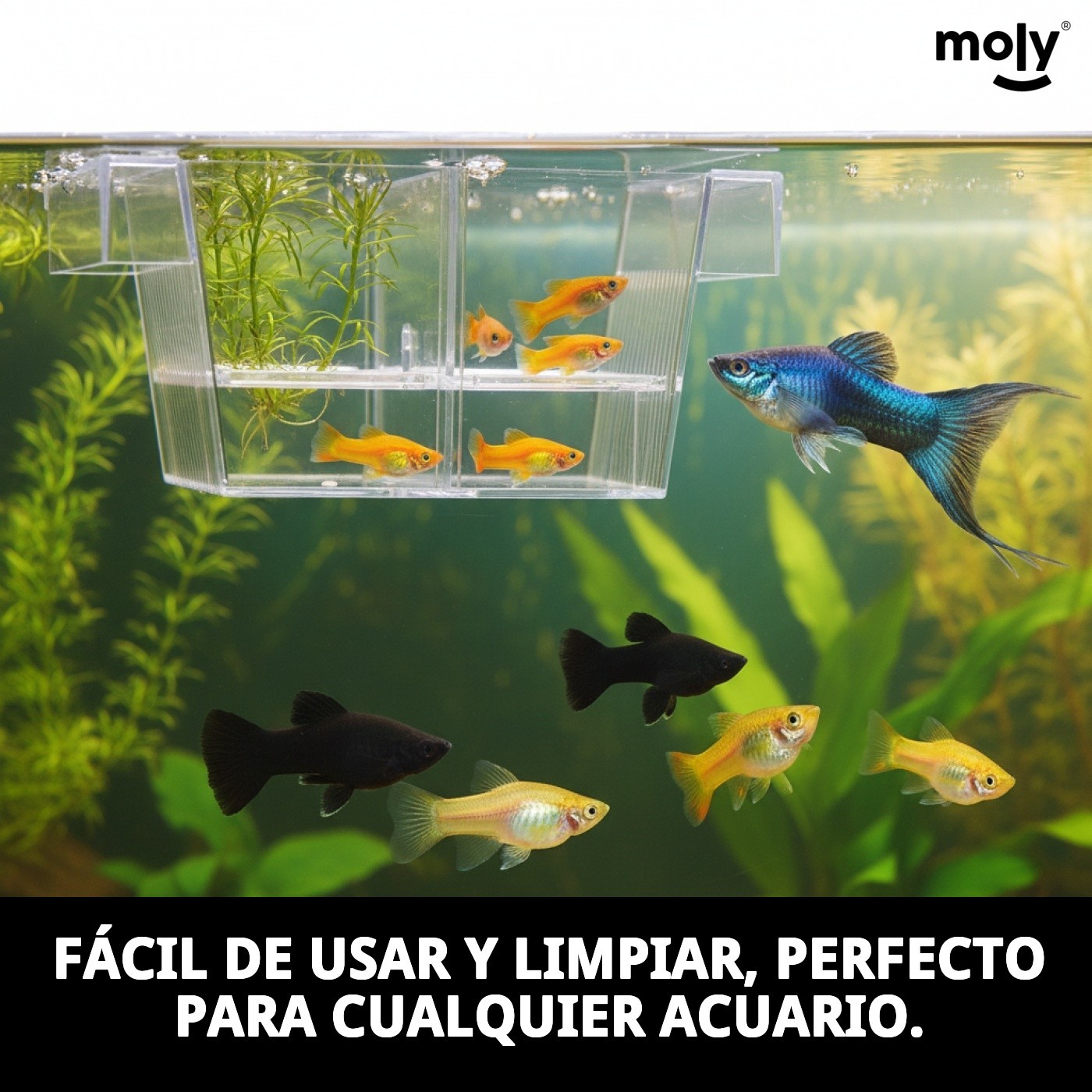 PARIDERA FLOTANTE 2 EN 1 MOLY 21X10X9,5 CM