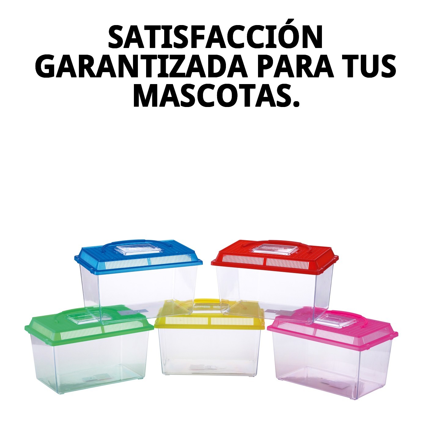 PECERA PLASTICO GRANDE 30X20X21 CM - 50407-3 U-ROJ