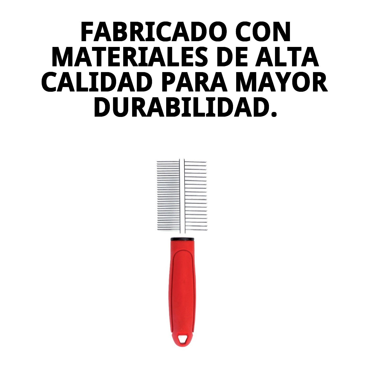 Peine Doble Moly Confort | Peine 2 en 1 para Desenredar y Alisar el Pelaje de Perros y Gatos