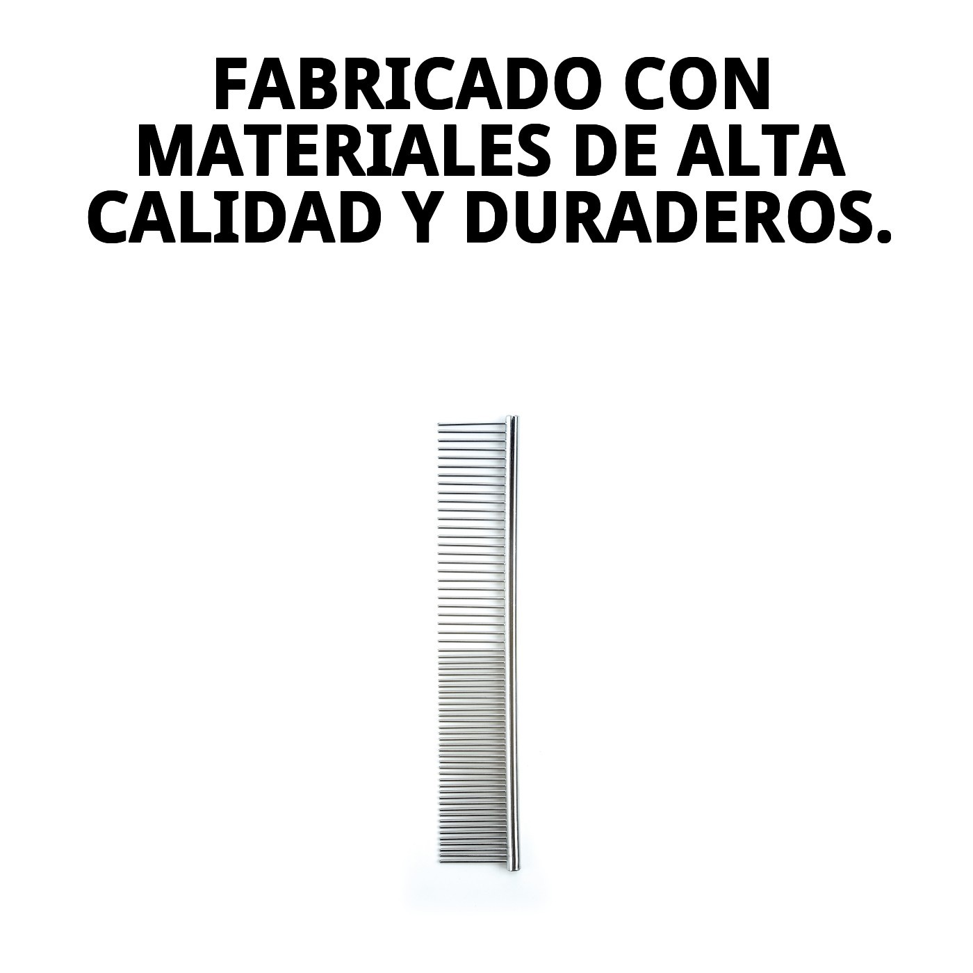 Peine Metálico Moly | Peine Profesional para Desenredar y Definir el Pelaje de Perros y Gatos