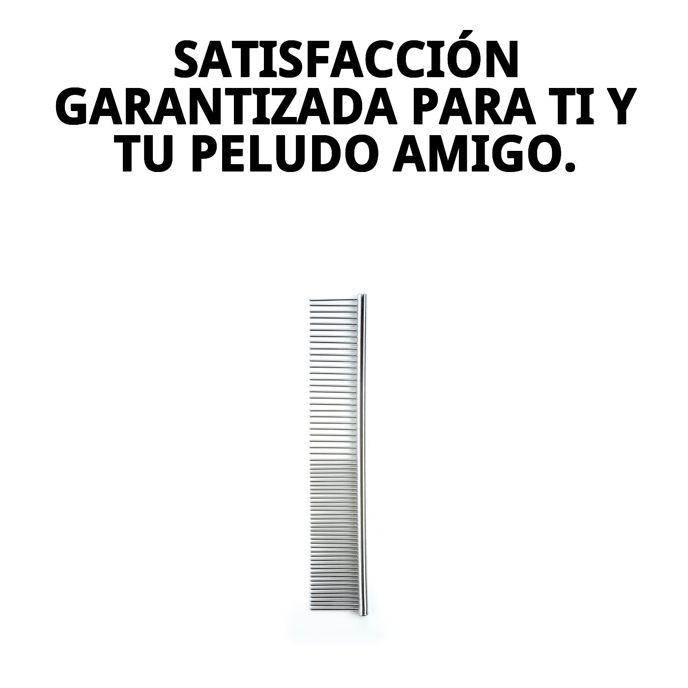 Peine Metálico Moly | Peine Profesional para Desenredar y Definir el Pelaje de Perros y Gatos