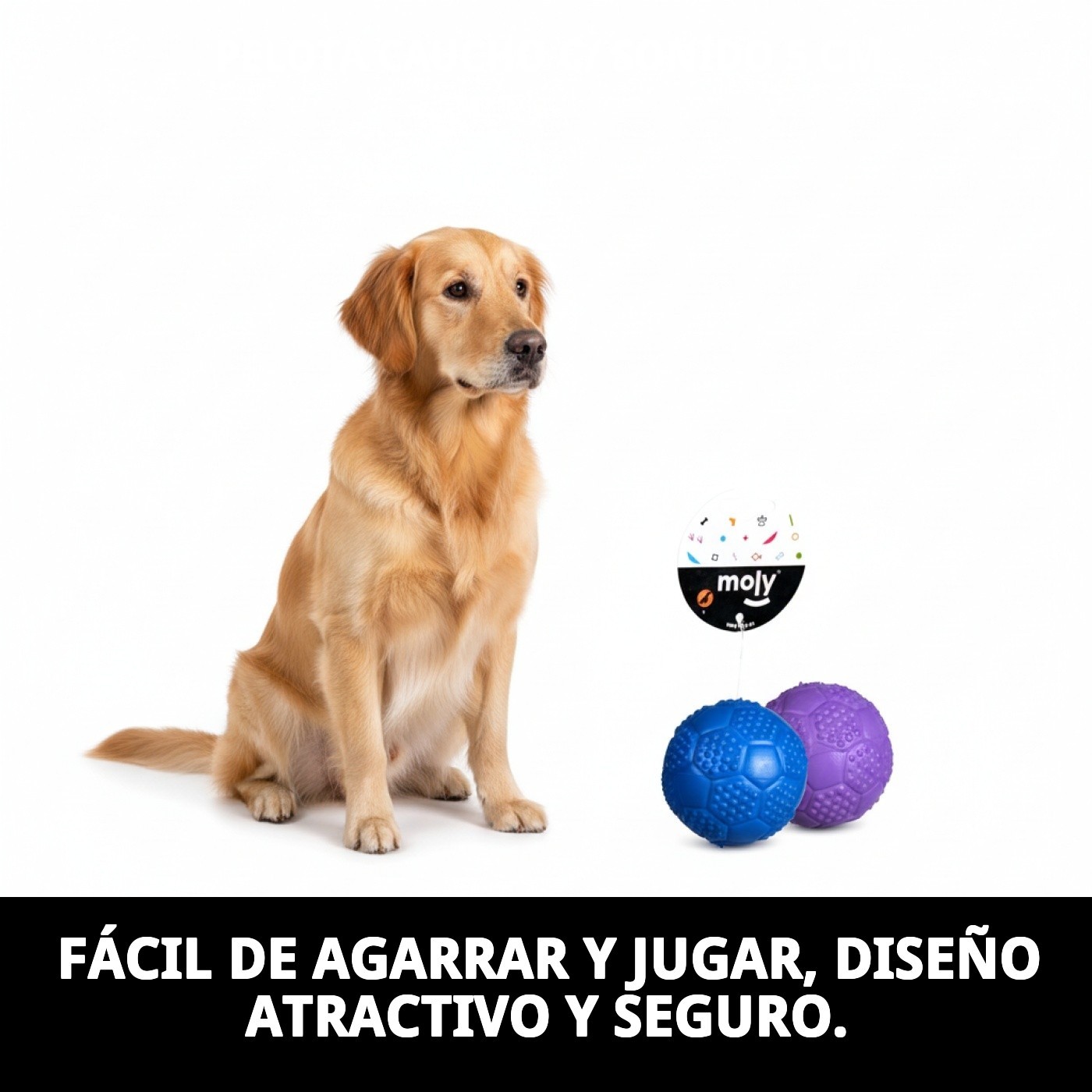 PELOTA CAUCHO C/ SONIDO 5 CM
