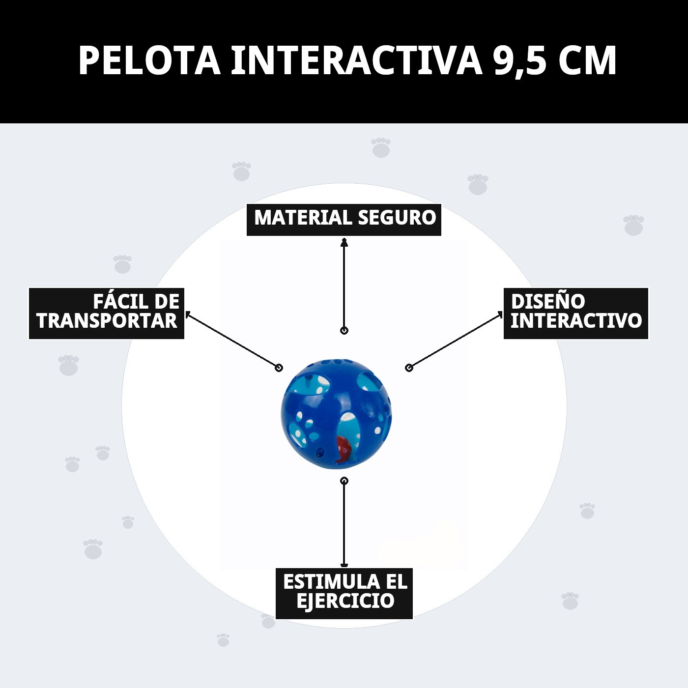 PELOTA INTERACTIVA  9,5 CM