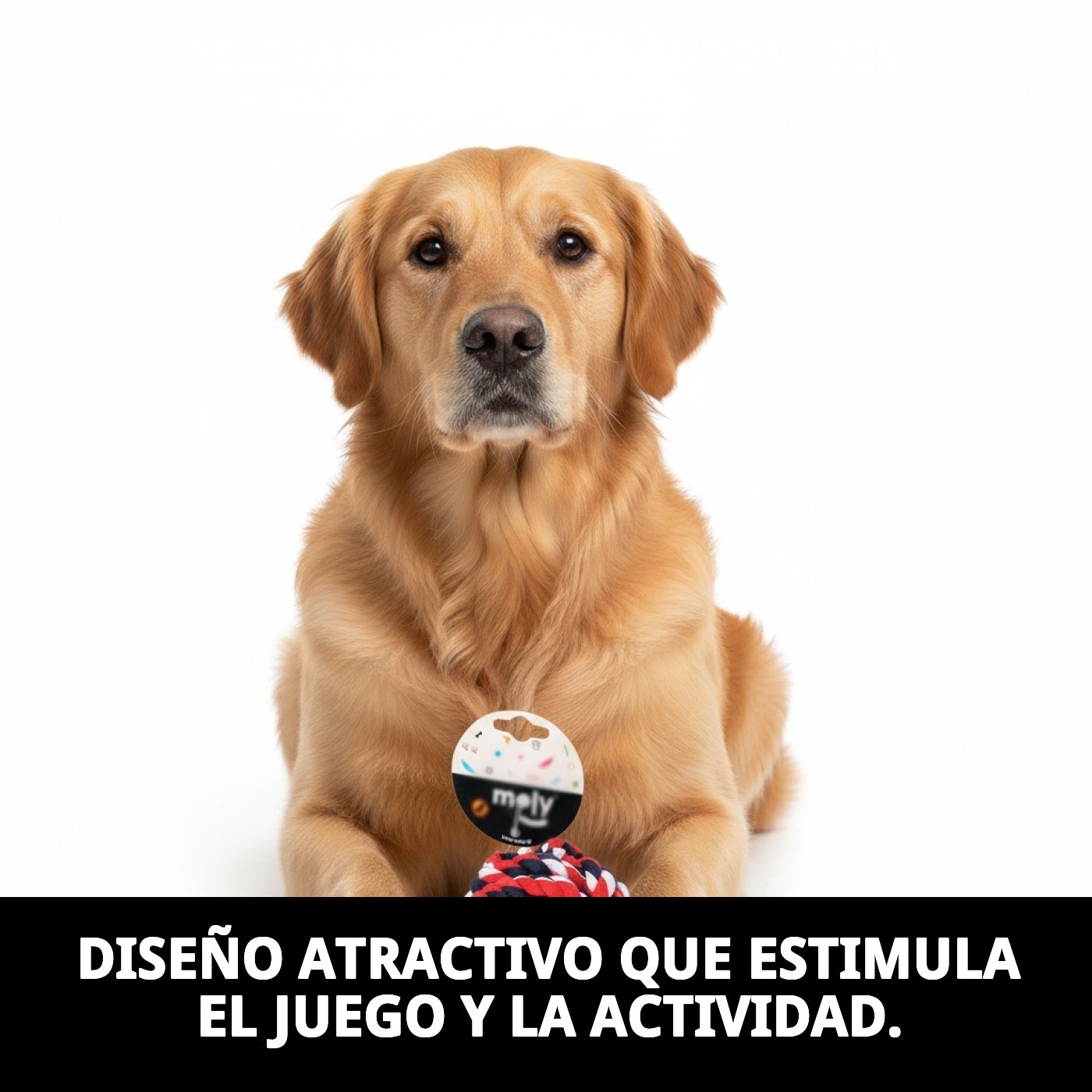 PELOTA MORDEDOR ALGODON 10cm