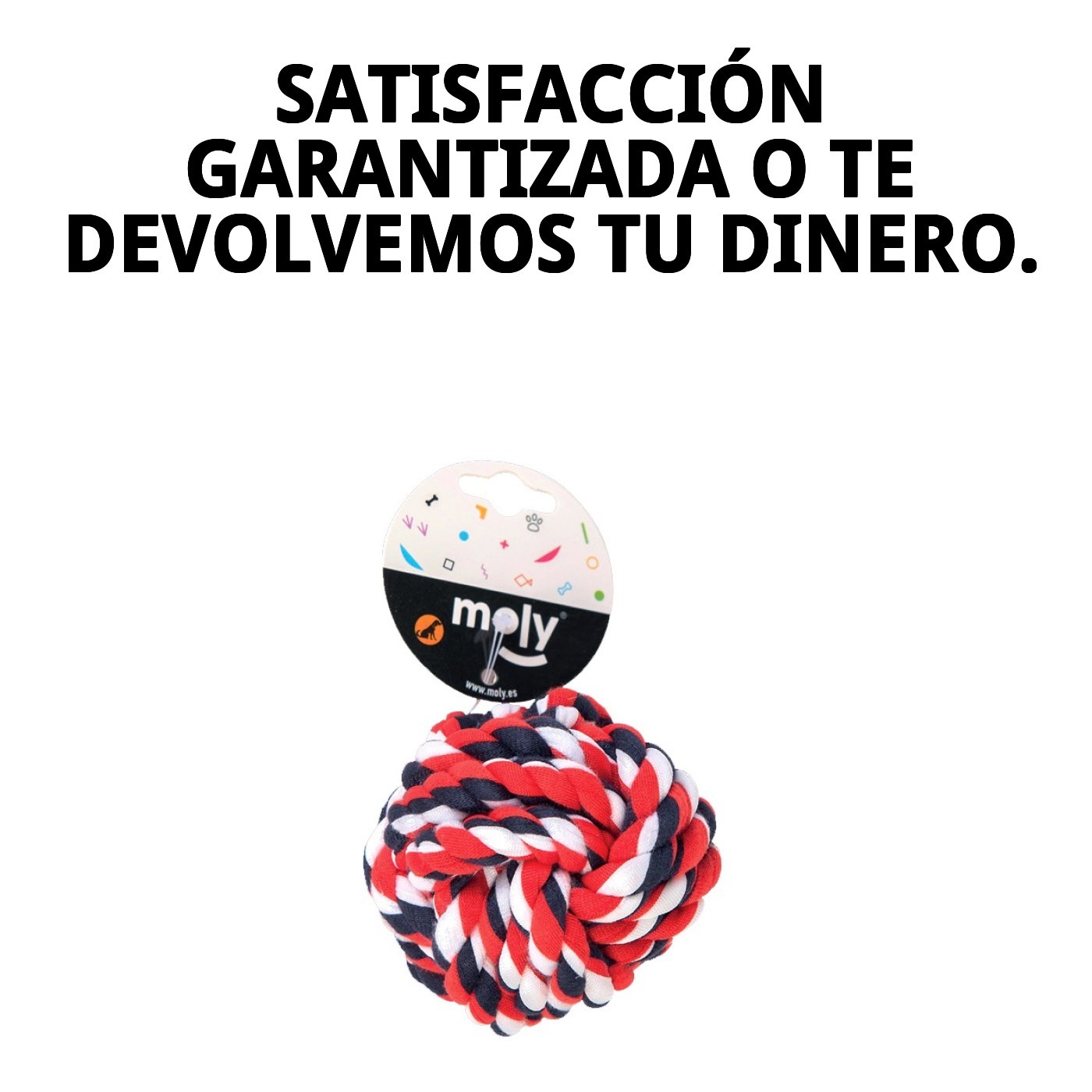 PELOTA MORDEDOR ALGODON 10cm