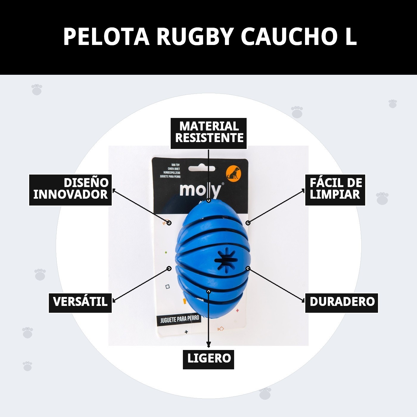 PELOTA RUGBY CAUCHO L