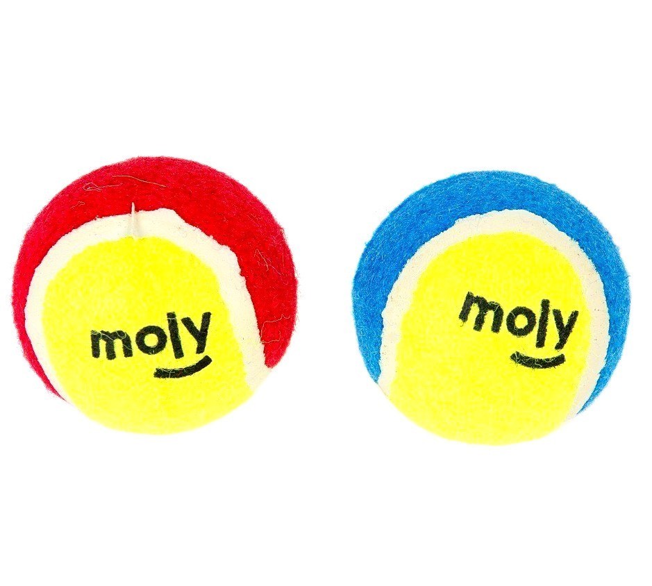 PELOTA TENIS 6,5cm C/HUELLAS PACK.2