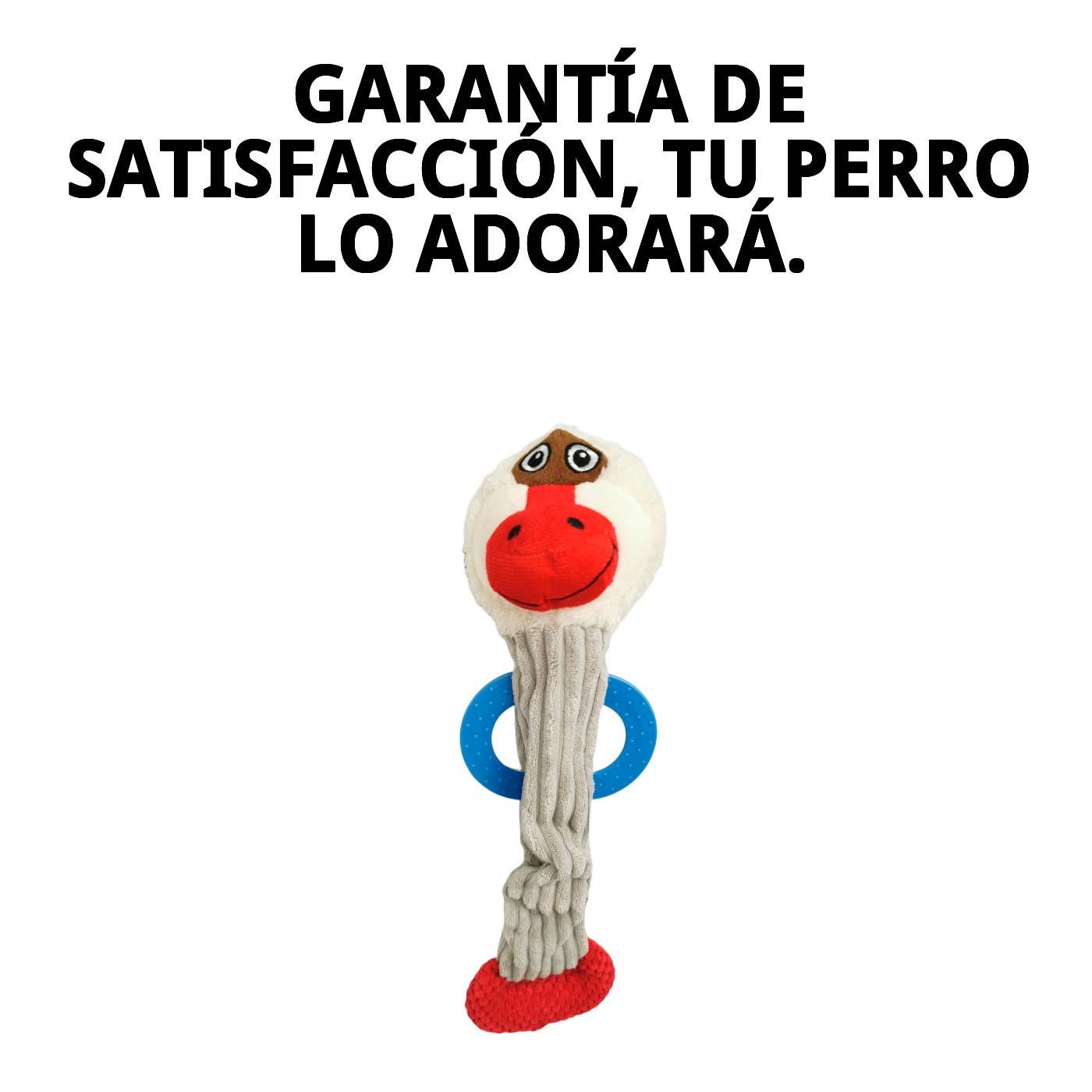 Peluche Mono para Perros 45 cm Moly | Juguete con Sonido y Mordedor Integrado