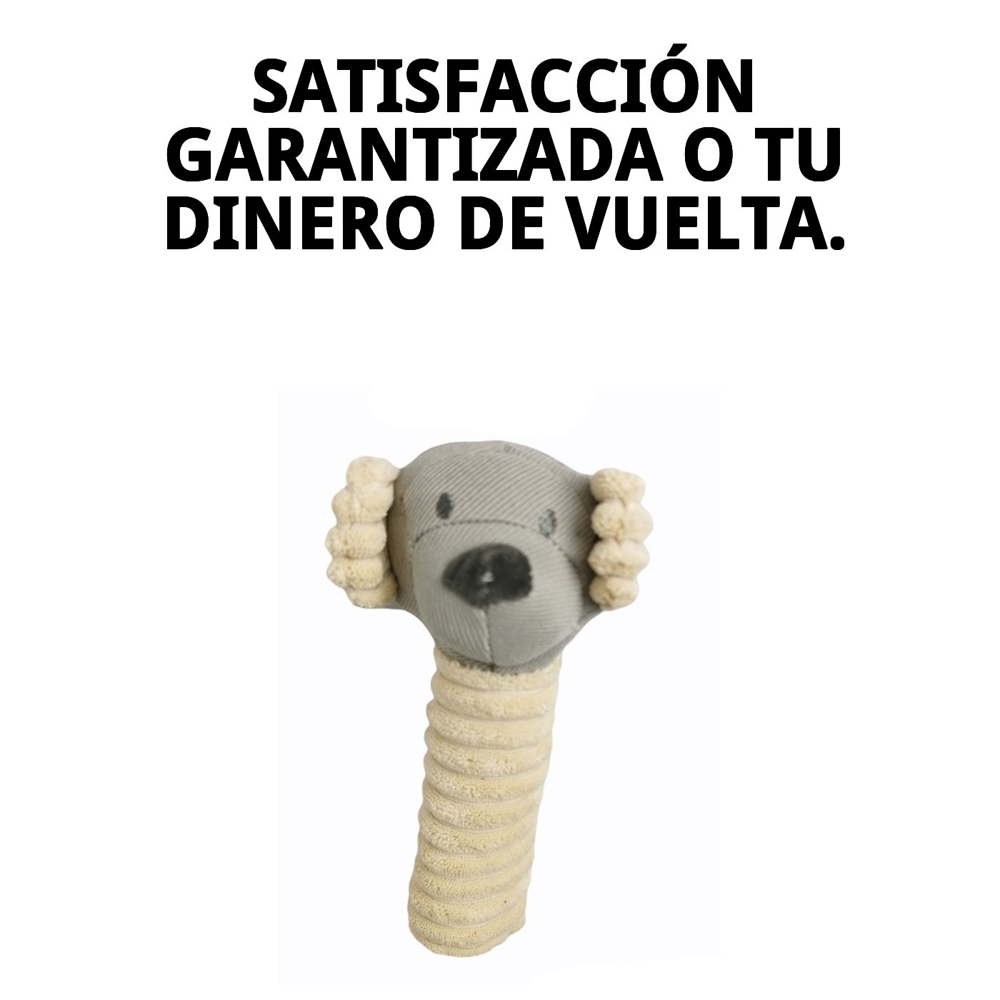 Peluche Osito para Perros 20 cm Moly | Juguete Suave con Sonido, Ideal para Masticar y Abrazar