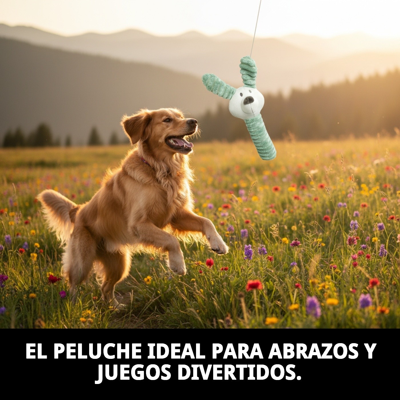 Peluche Rabbit para Perros 26 cm Moly | Juguete Suave con Sonido, Resistente y Súper Divertido