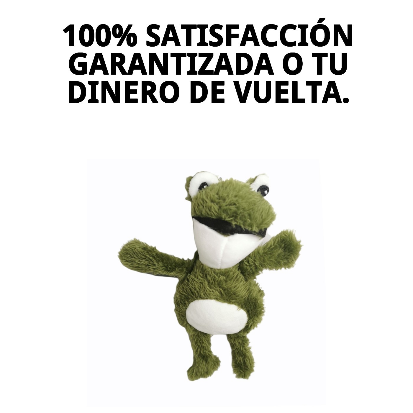 Peluche Ranita para Perros 20 cm Moly | Juguete Suave con Sonido y Súper Adorable