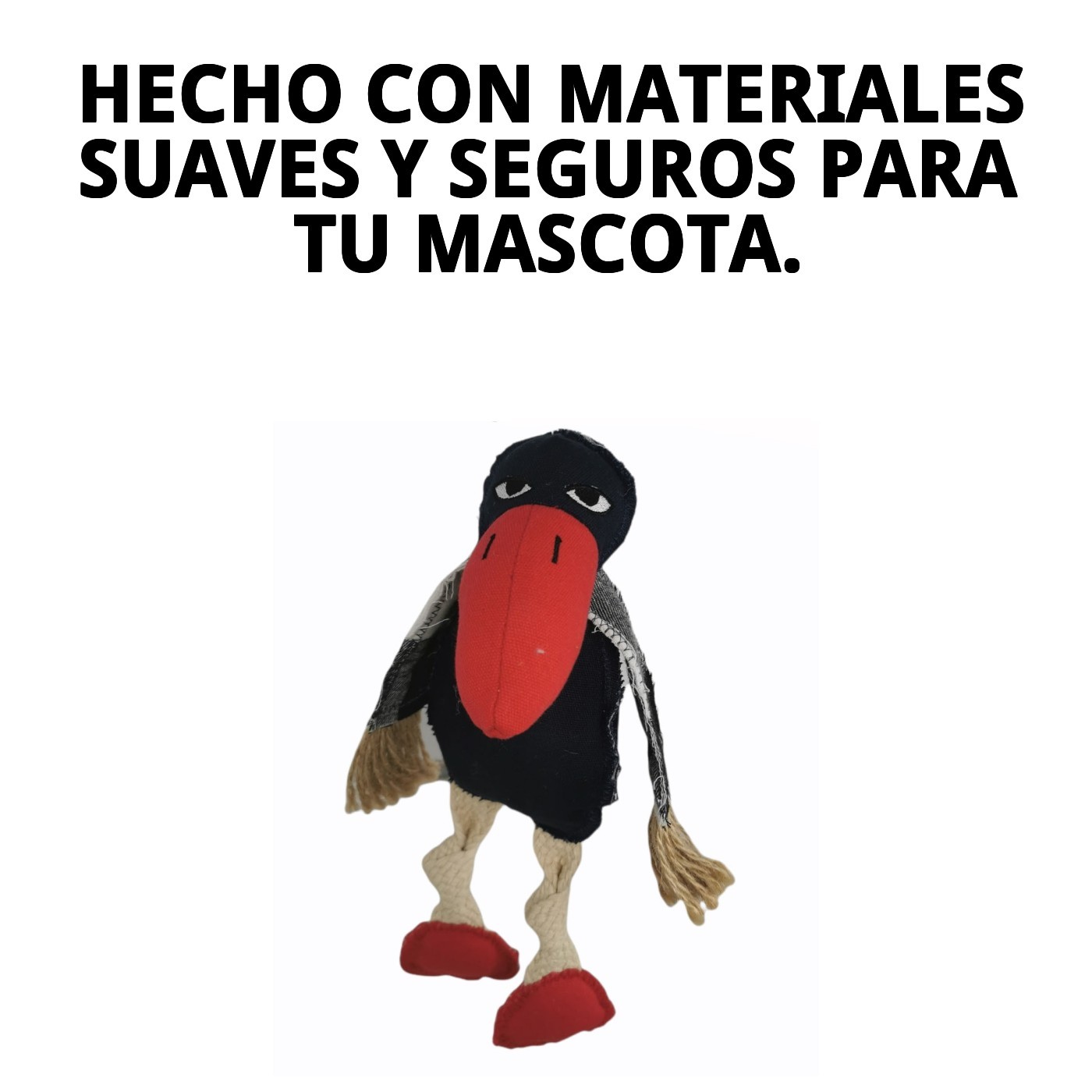 Peluche Tucán Crazy para Perros 33 cm Moly | Juguete Suave con Sonido y Súper Divertido