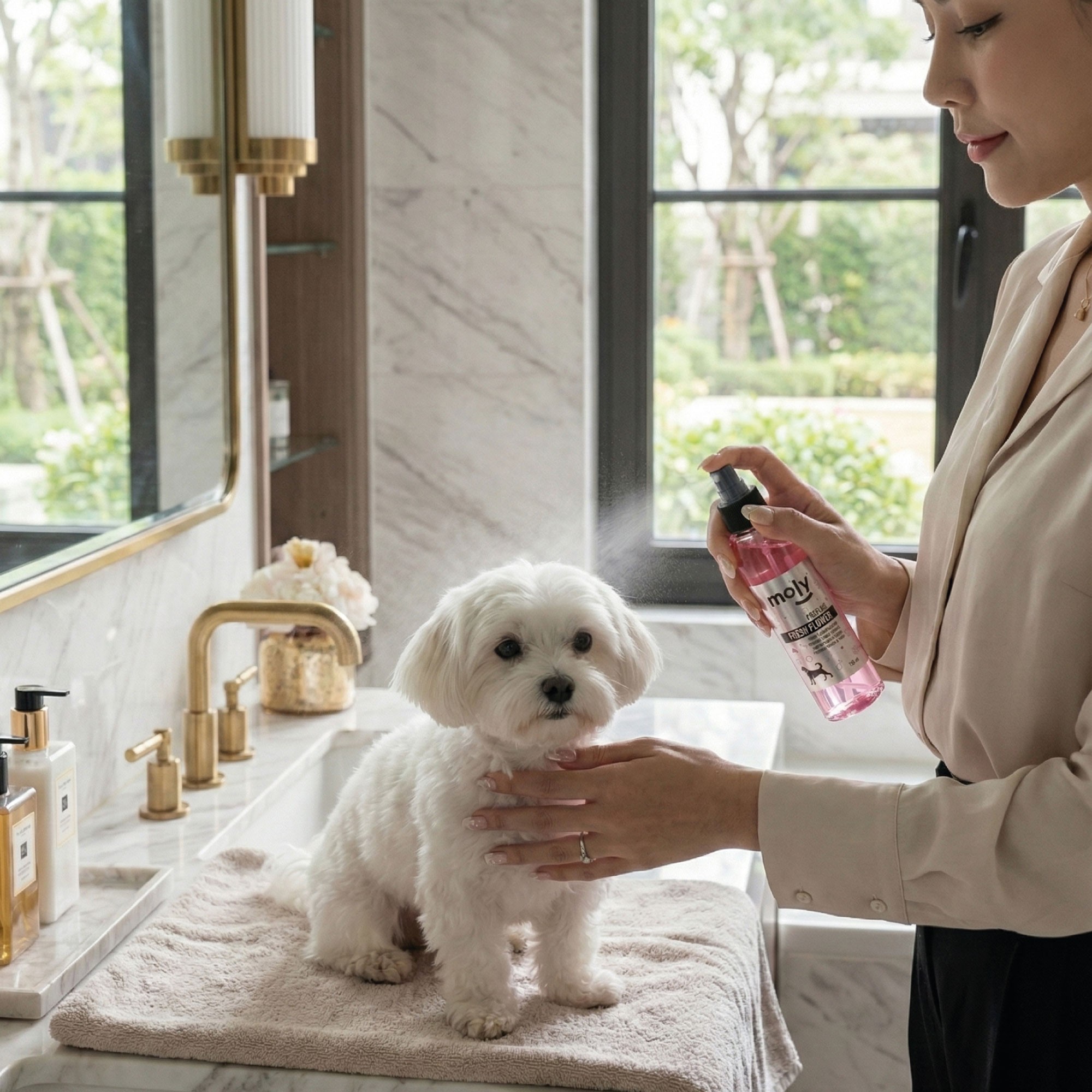 Perfume Fresh Flowers 125 ml Moly | Aroma Floral Suave y Duradero para Perros