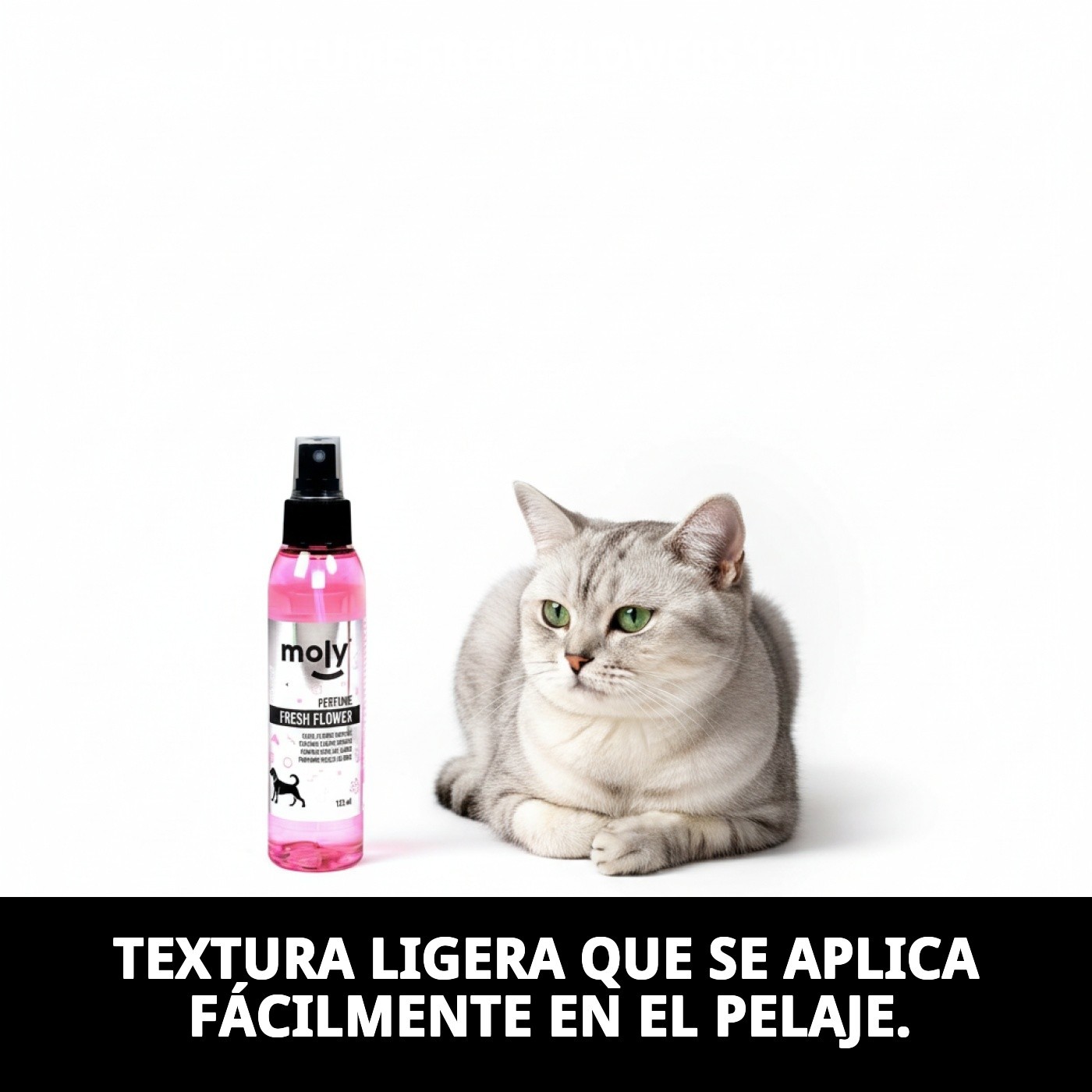 Perfume Fresh Flowers 125 ml Moly | Aroma Floral Suave y Duradero para Perros