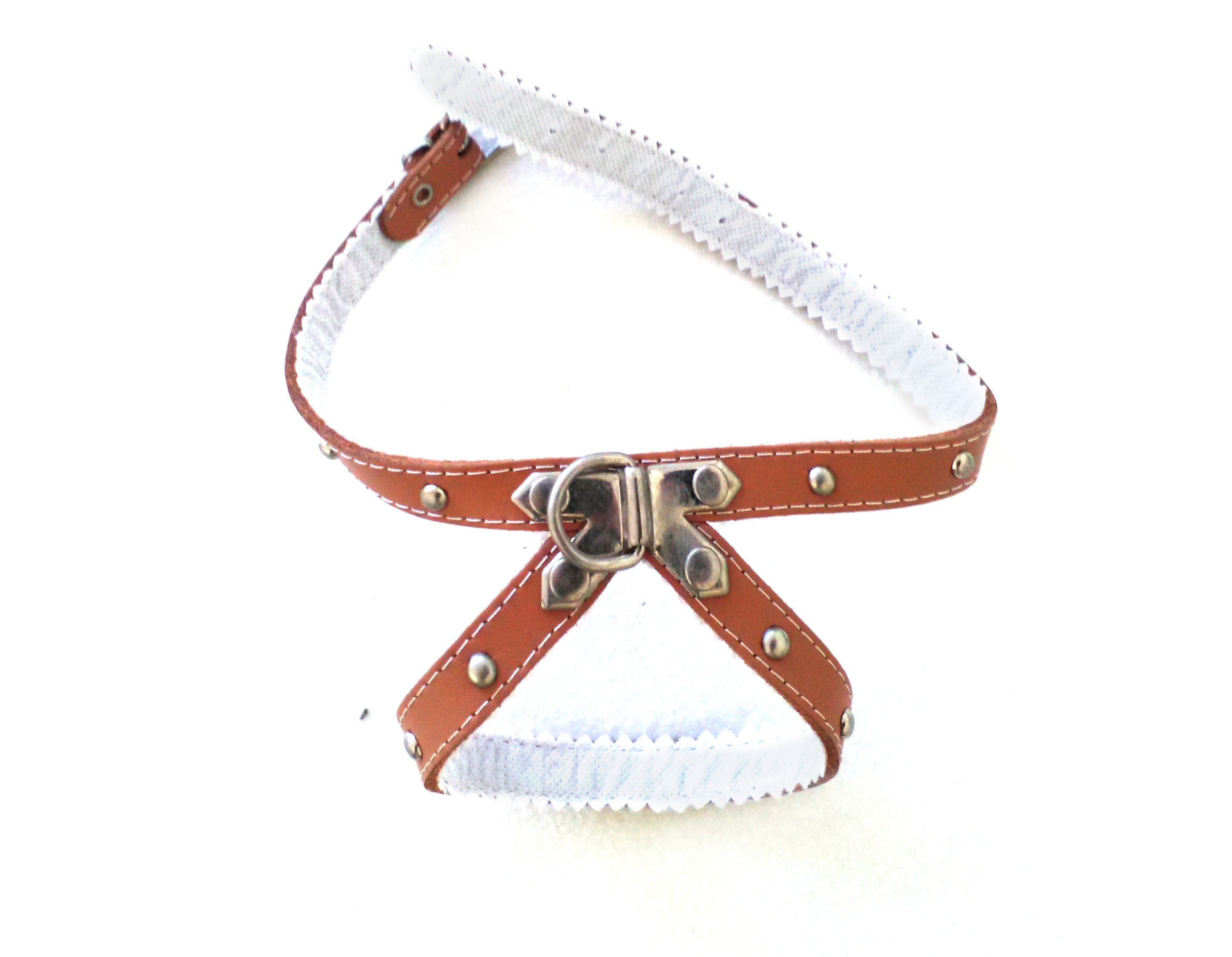 PETRAL CUERO C/FORNITURA 25 CM