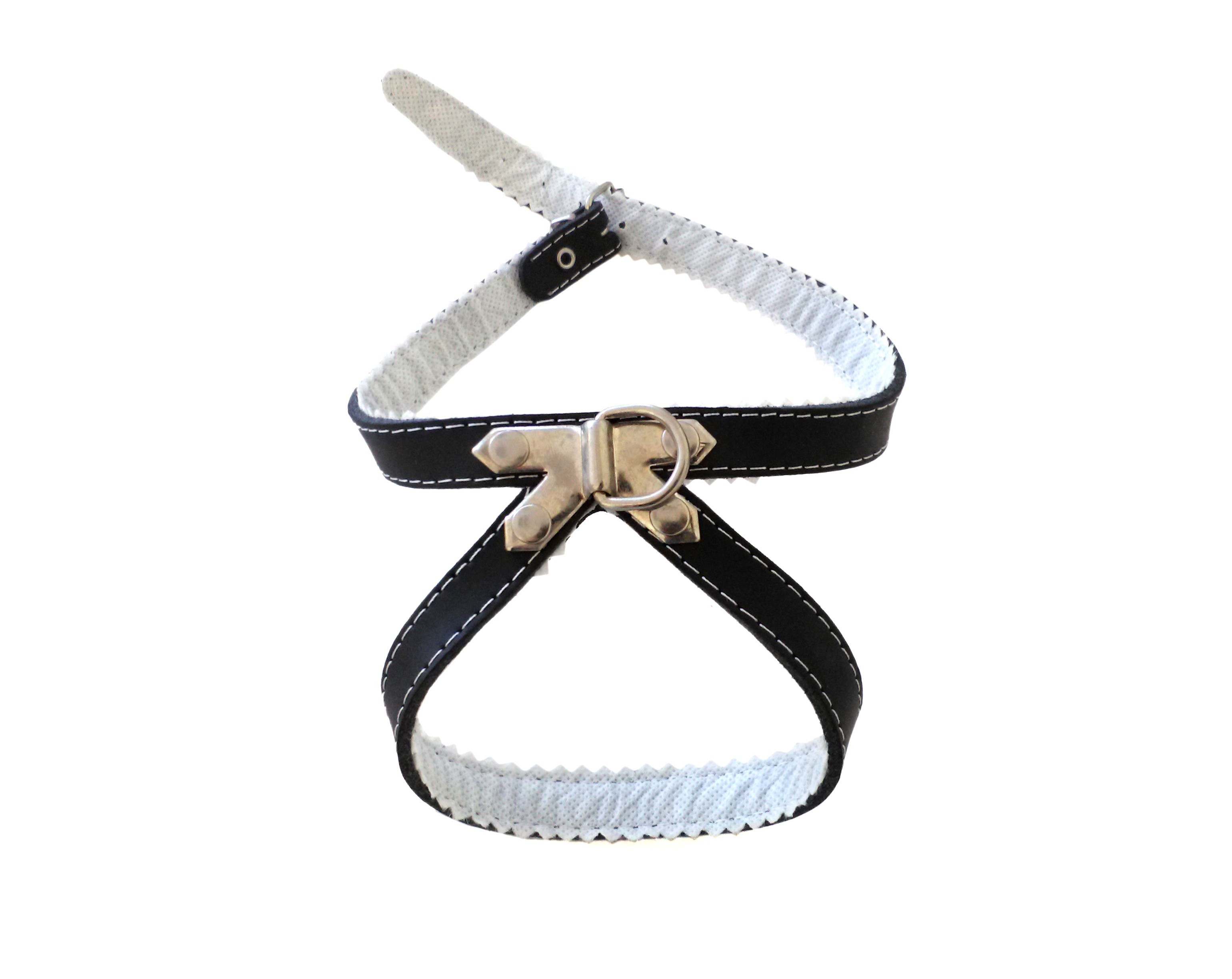 PETRAL CUERO FORRADO  25 CM