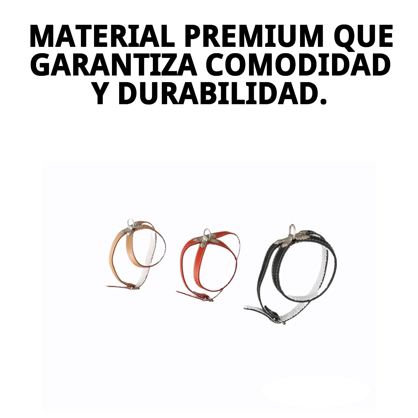 PETRAL CUERO FORRADO  25 CM