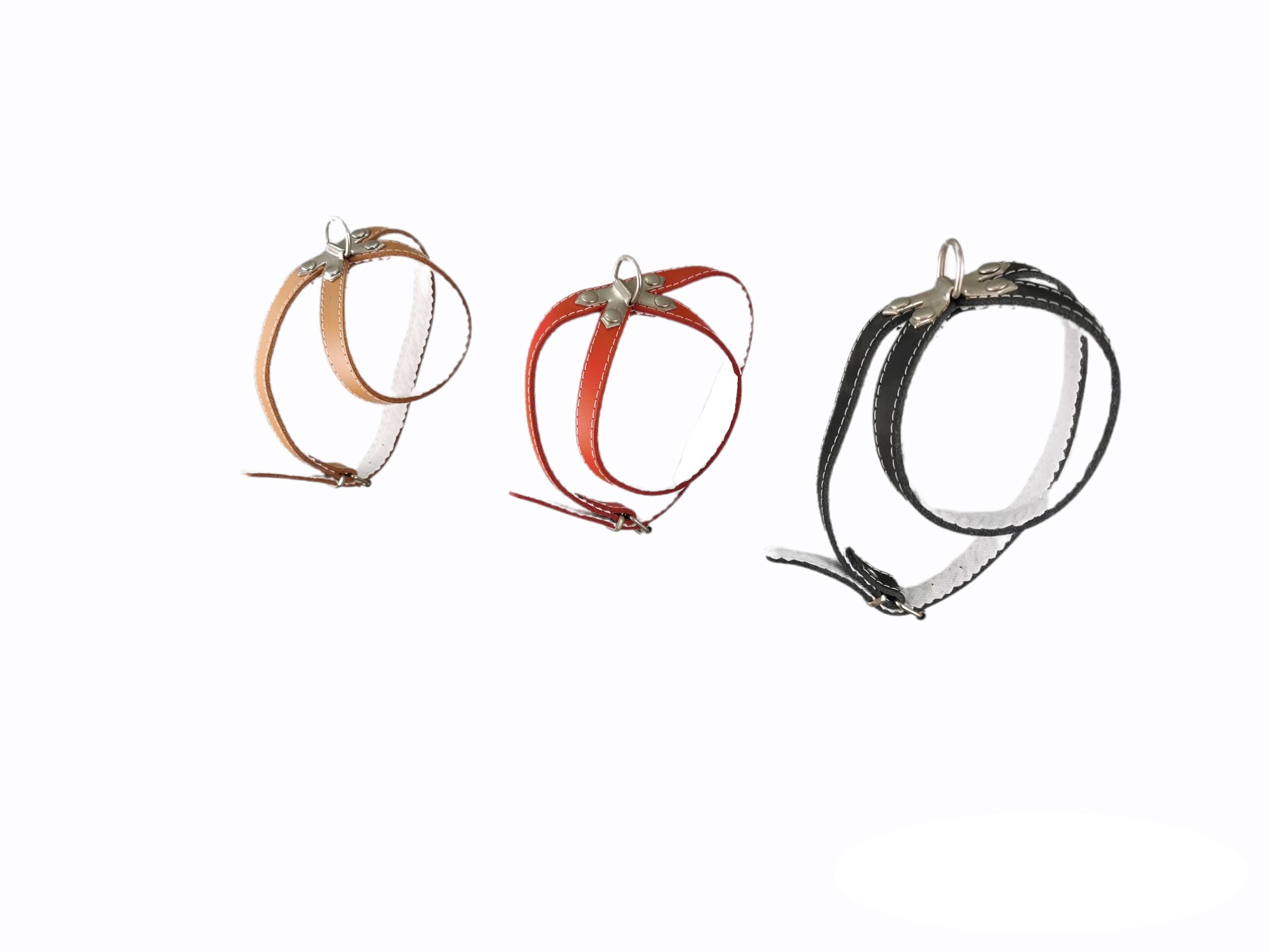 PETRAL CUERO FORRADO  25 CM