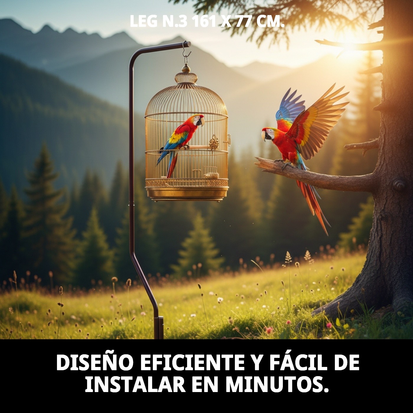 PIE N.3 161 X 77 CM.