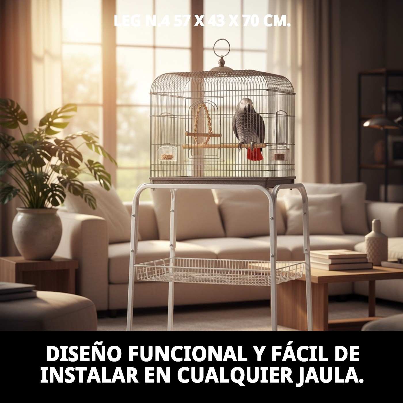 PIE N.4 57 X 43 X 70 CM.