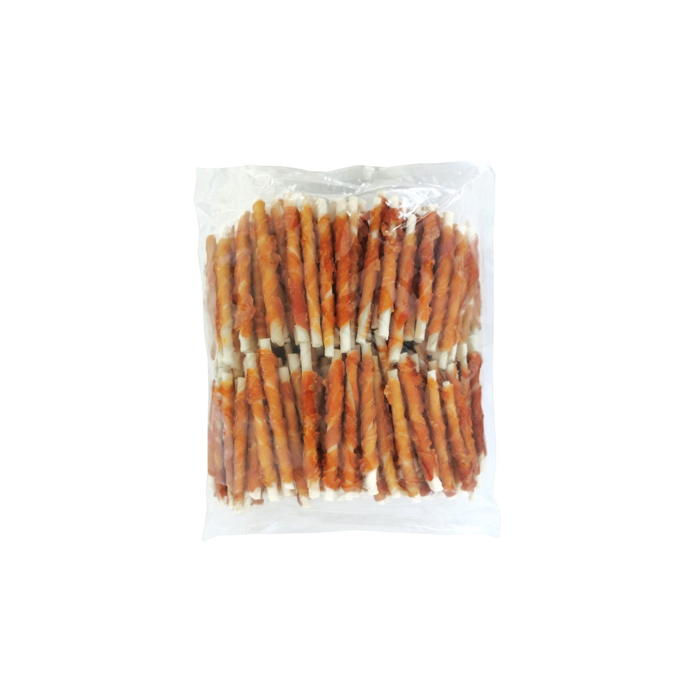 Piel de Vacuno Natural con Filete de Pollo de Corral 1 kg | Snack Natural en Granel para Perros | Alta Proteína Moly