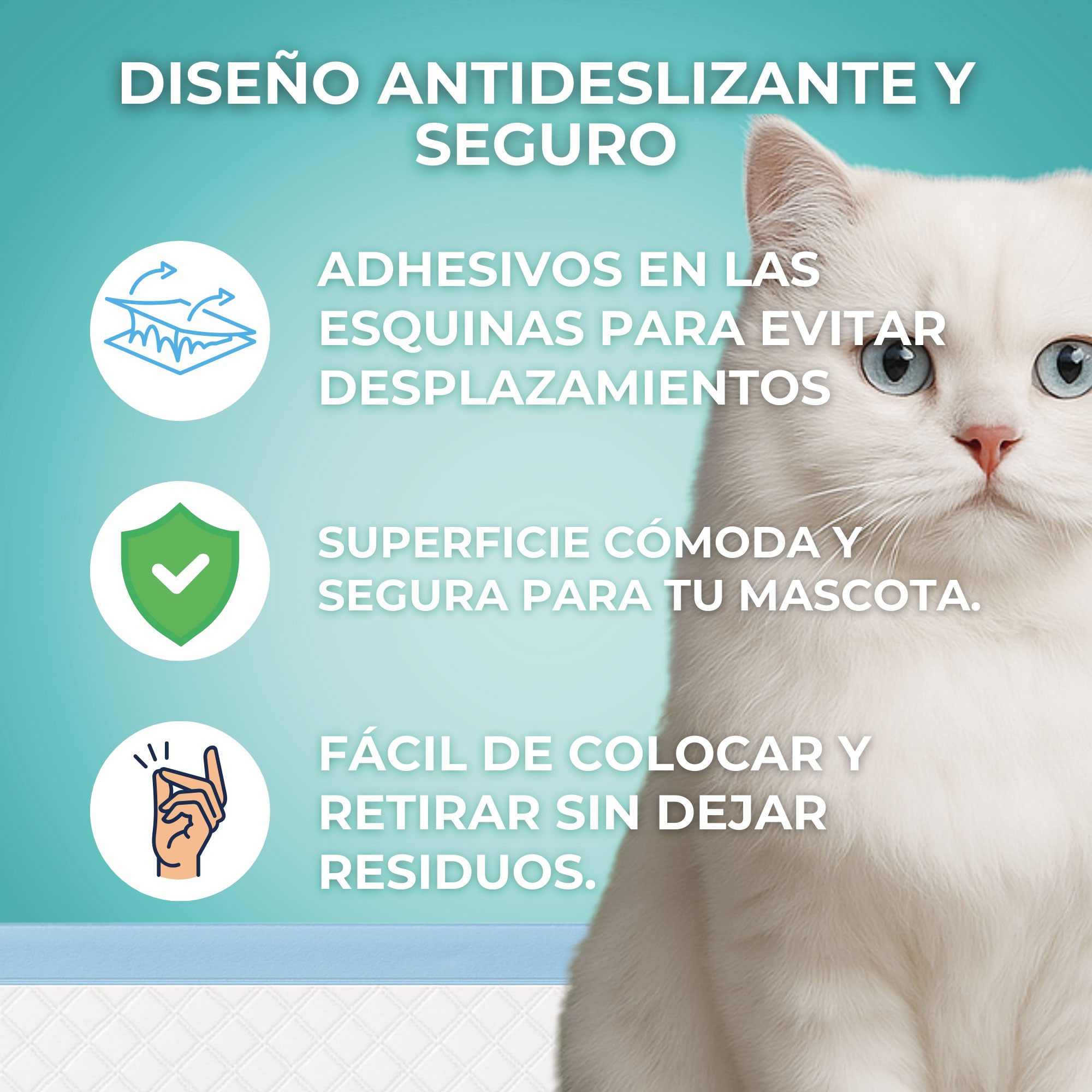 Puppy Pads Grandes 60x90 cm Moly | Empapadores Ultra Absorbentes para Perros – Pack 10 uds