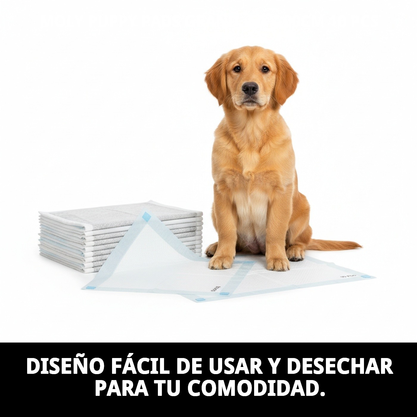Puppy Pads Grandes 60x90 cm Moly | Empapadores Ultra Absorbentes para Perros – Pack 10 uds