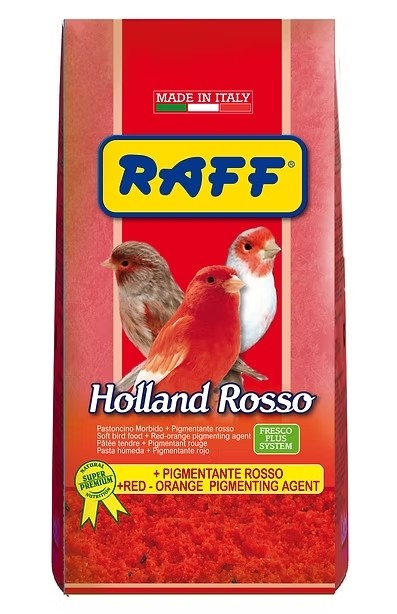 RAFF HOLLAND ROSSO PASTA DE CRÍA PARA PAJAROS CON FACTOR ROJO