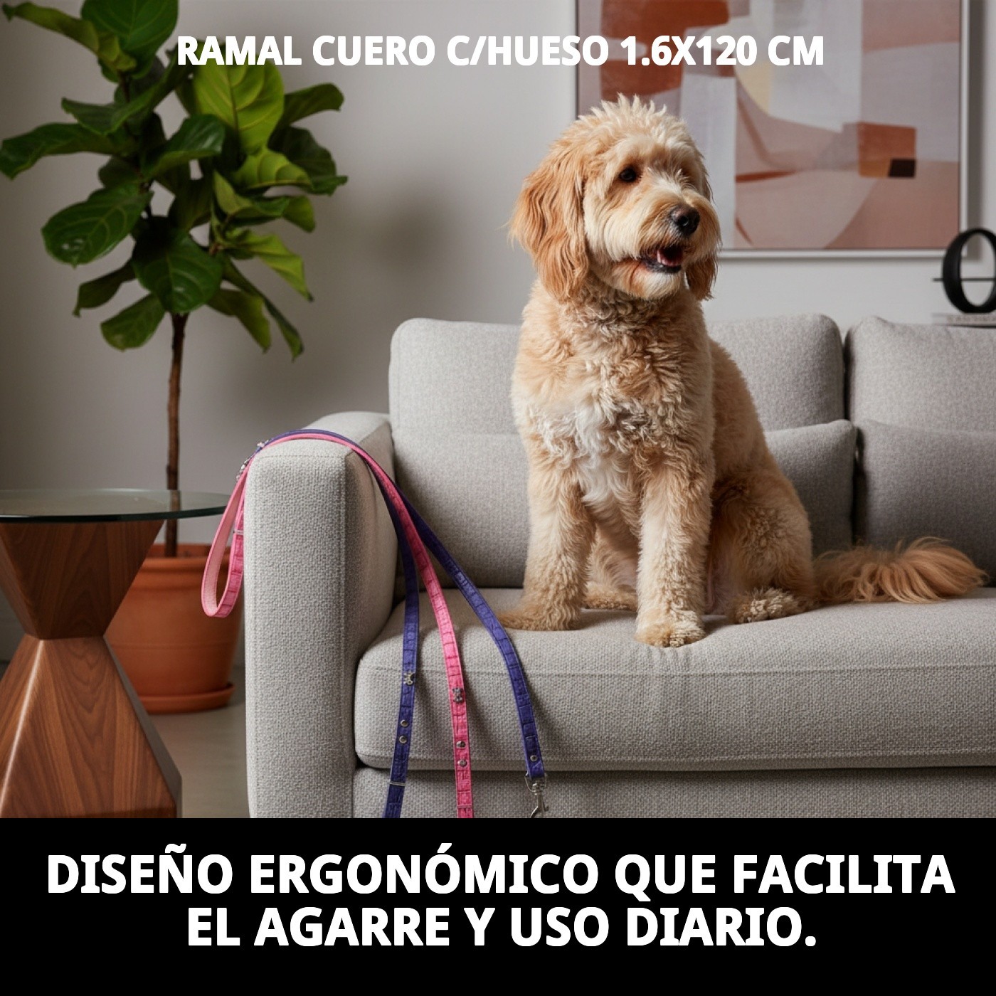 RAMAL CUERO C/HUESO 1.6X120 cm