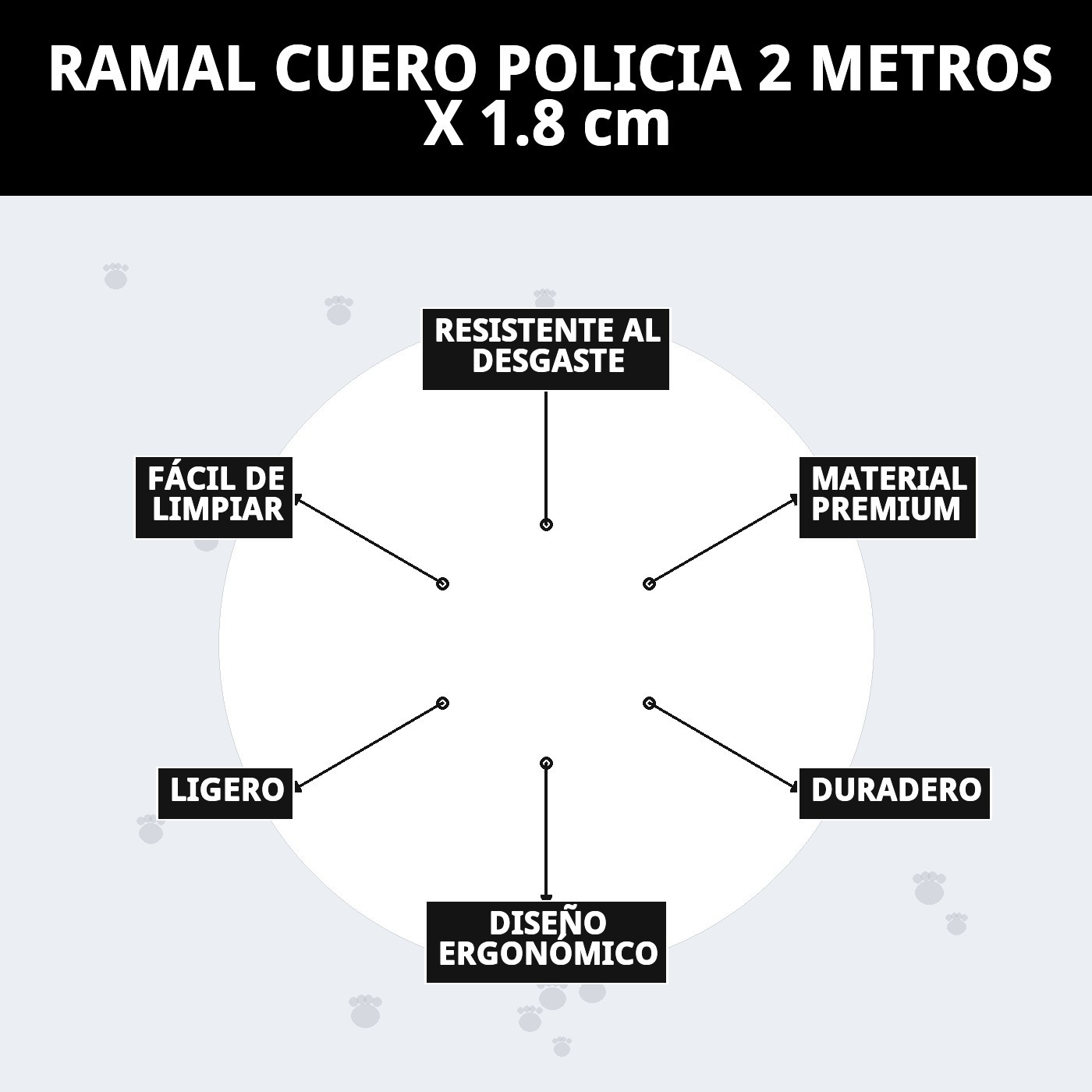 RAMAL CUERO POLICIA 2 METROS X 1.8 cm