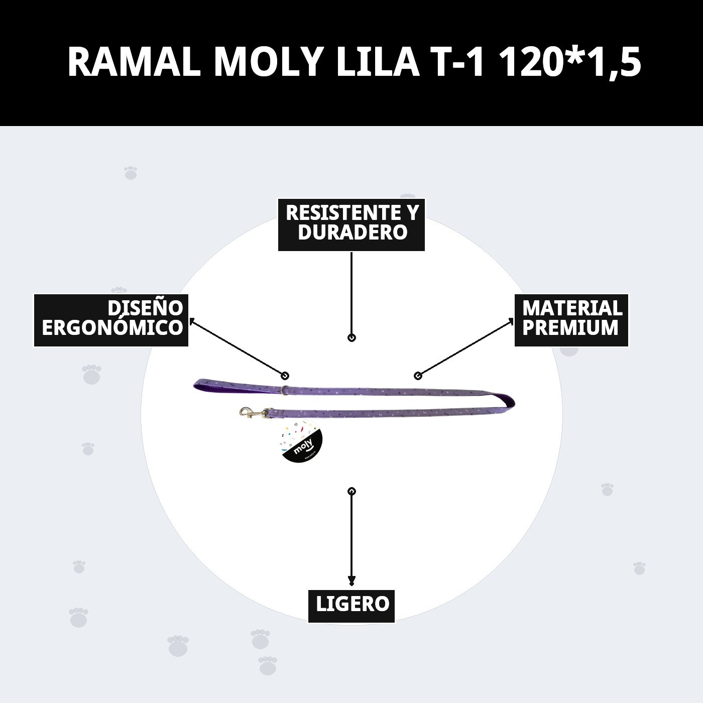 RAMAL MOLY LILA T-1 120*1,5