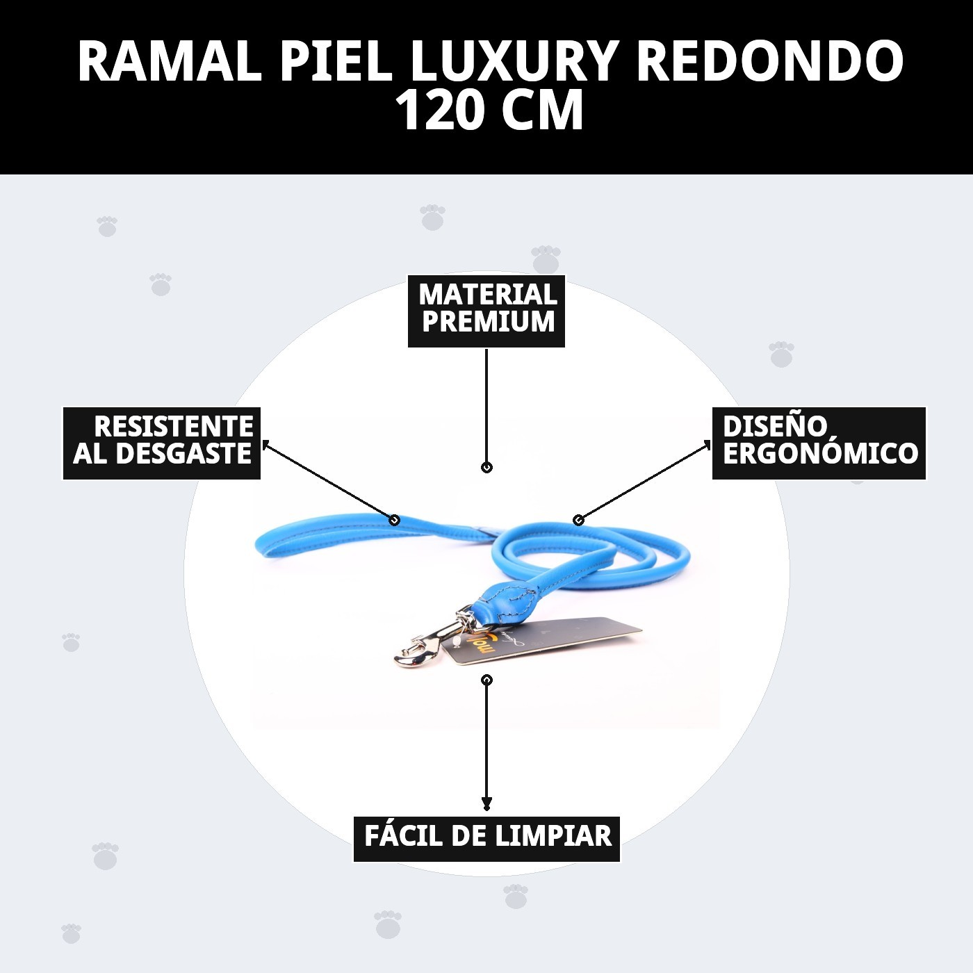 RAMAL PIEL LUXURY REDONDO 120 CM