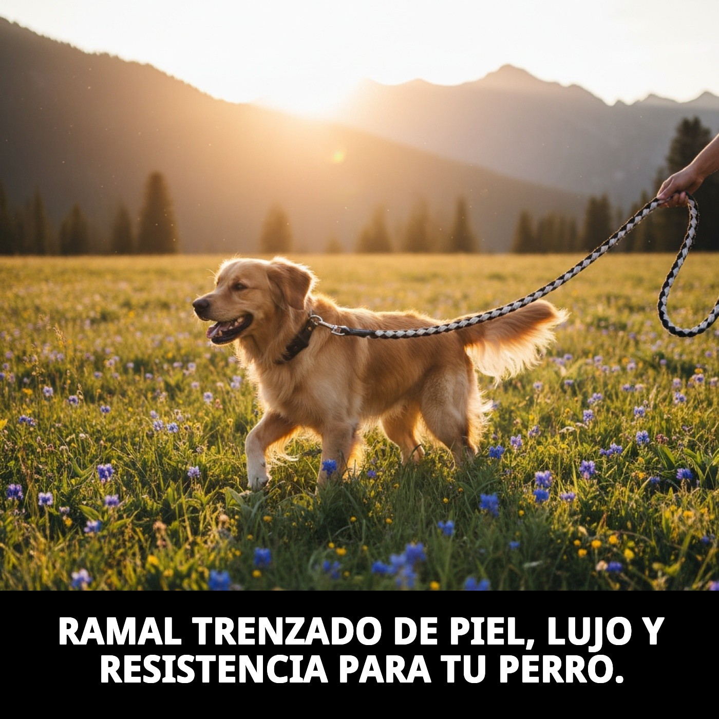 RAMAL PIEL LUXURY TRENZADO 120 CM