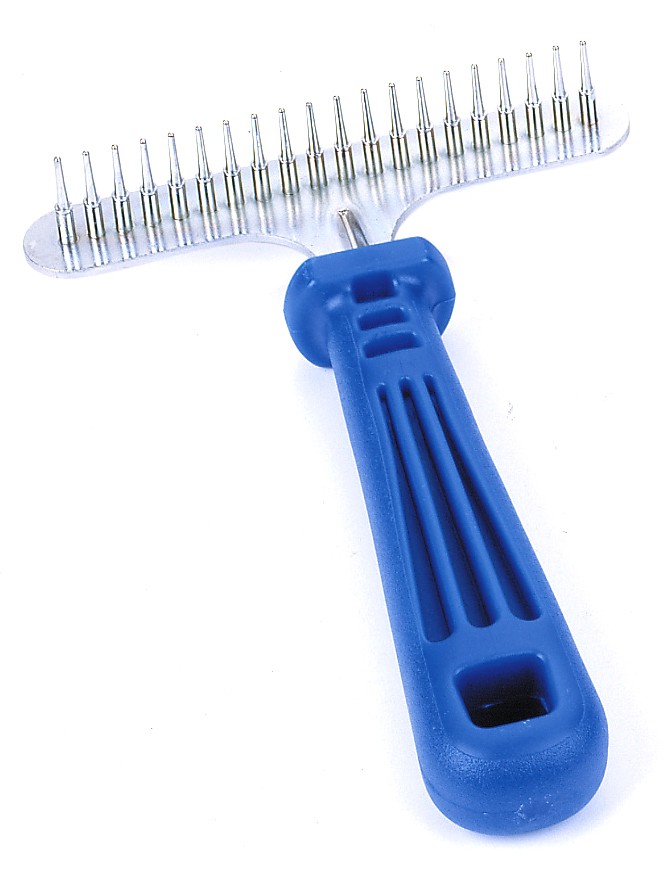 Rastrillo Metálico Removedor de Primera Capa Moly | Elimina Subpelo Suelto sin Dañar el Manto