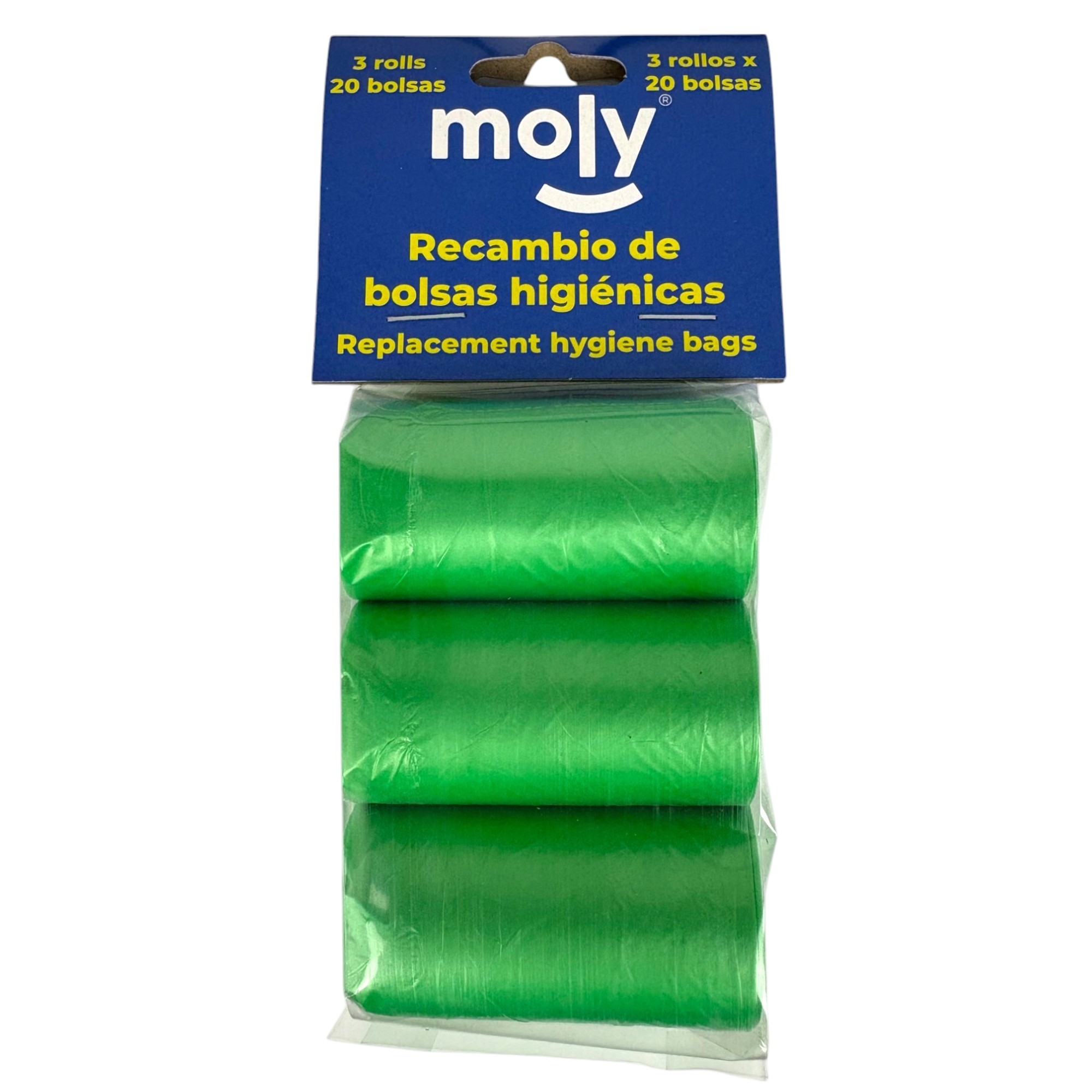 Recambio Bolsitas Higiénicas Pack 3 × 20 | Bolsas Resistentes y Prácticas para Paseos con tu Perro