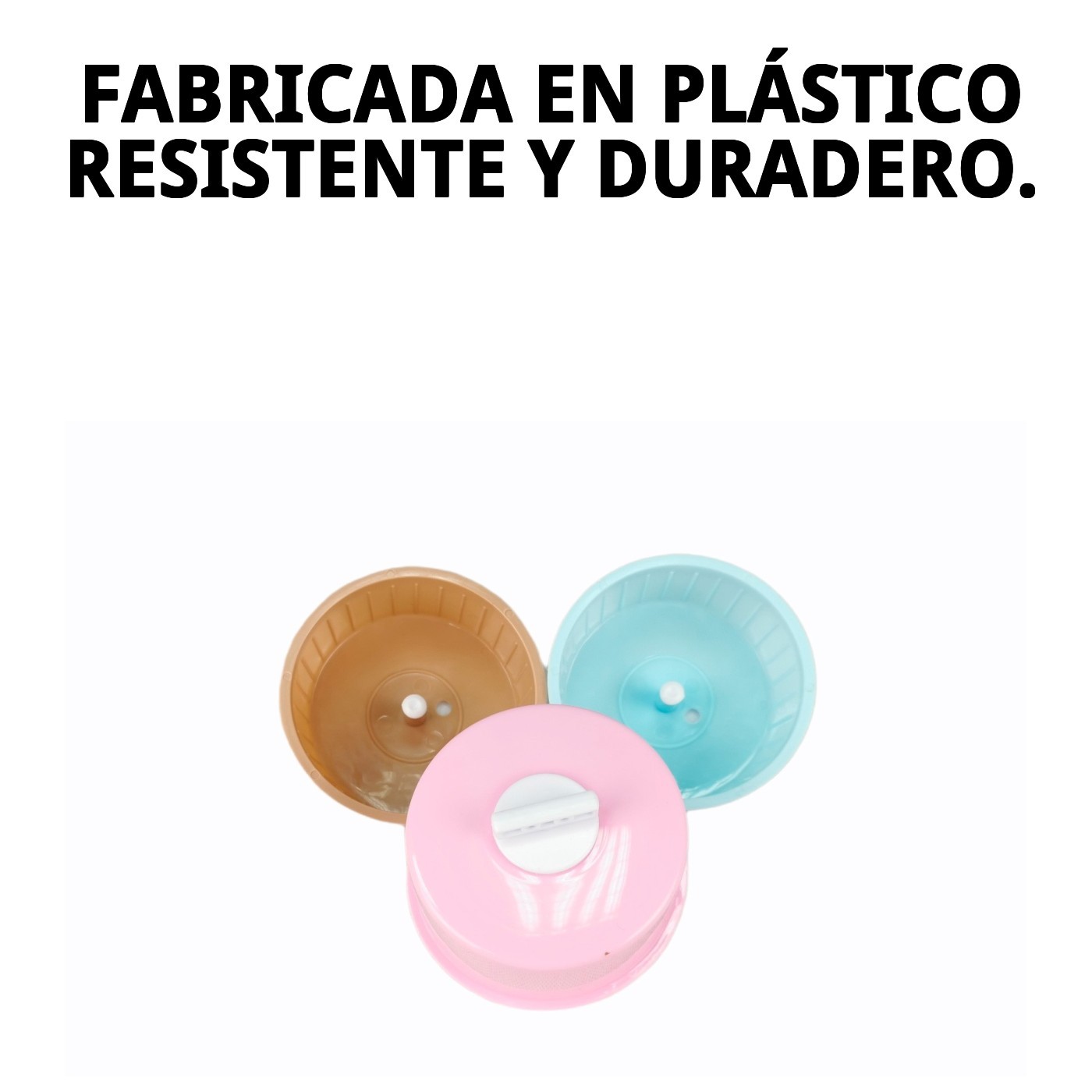 RULETA HAMSTER 14.5cm PLASTICO CERRADA