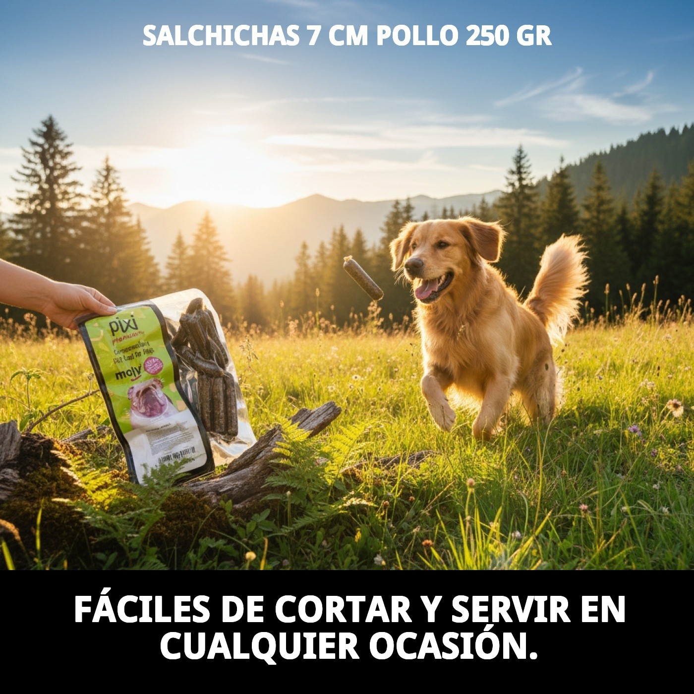 SALCHICHAS 7 CM POLLO  250 GR
