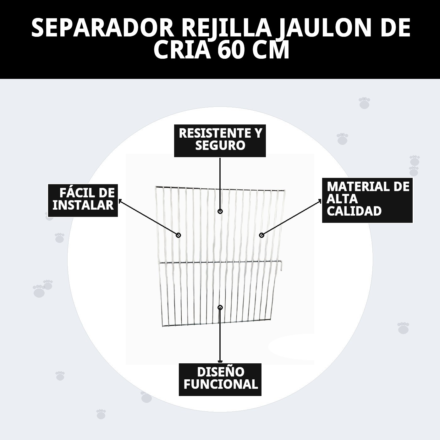 SEPARADOR REJILLA JAULON DE CRIA 60 CM