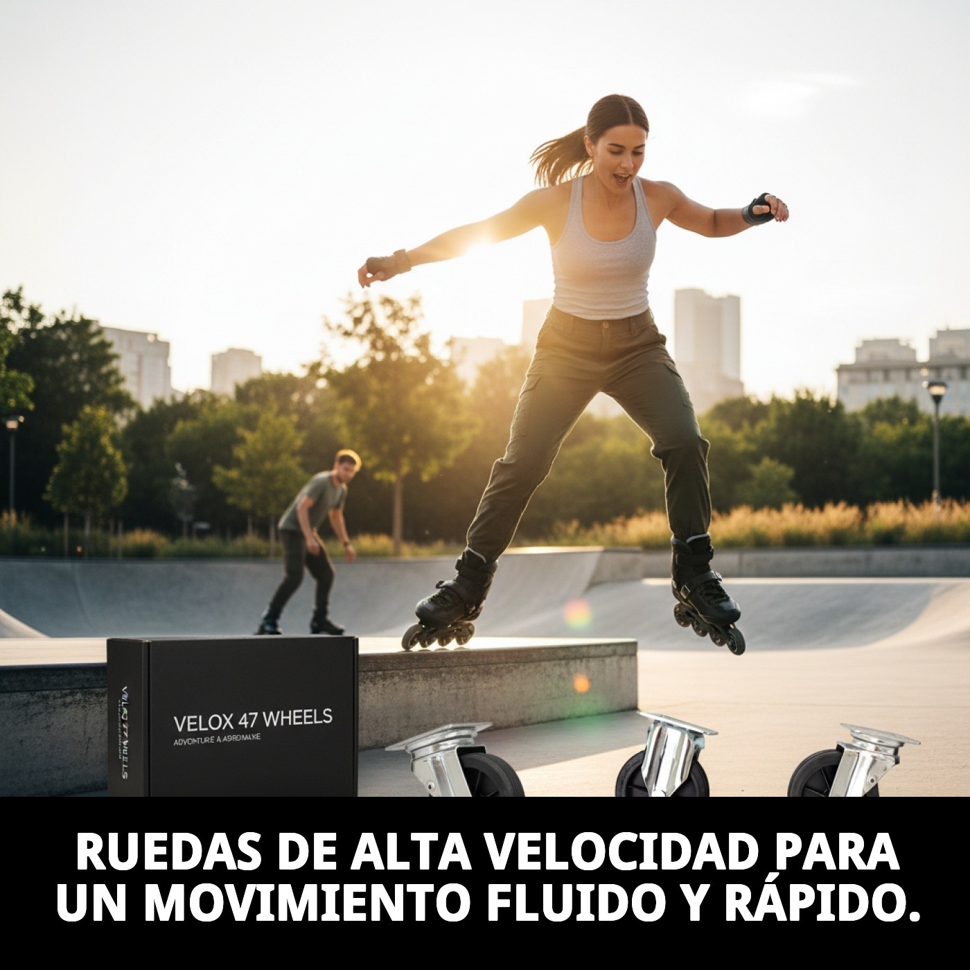 Set 4 Ruedas Giratorias para Transportines de Perro