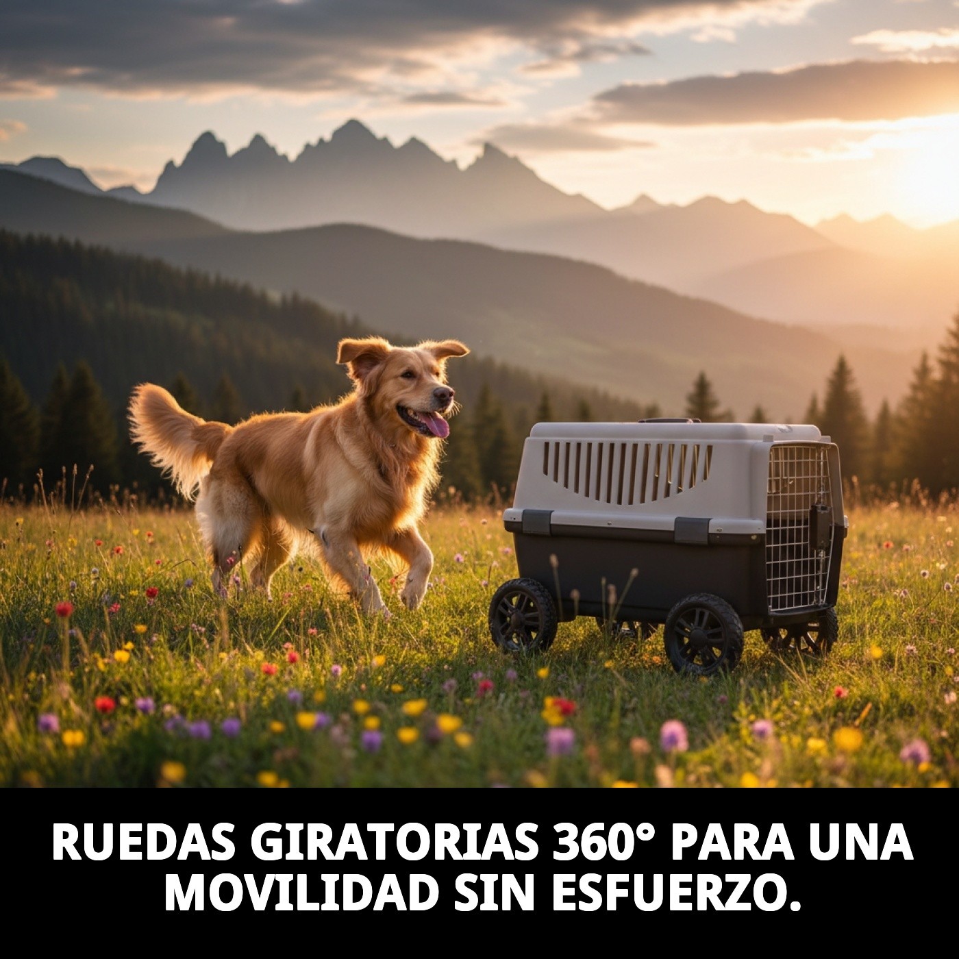 Set de 4 Ruedas 360° Castors para Transportín Gulliver 1, 2 y 3 | Desplazamiento Fácil y Seguro