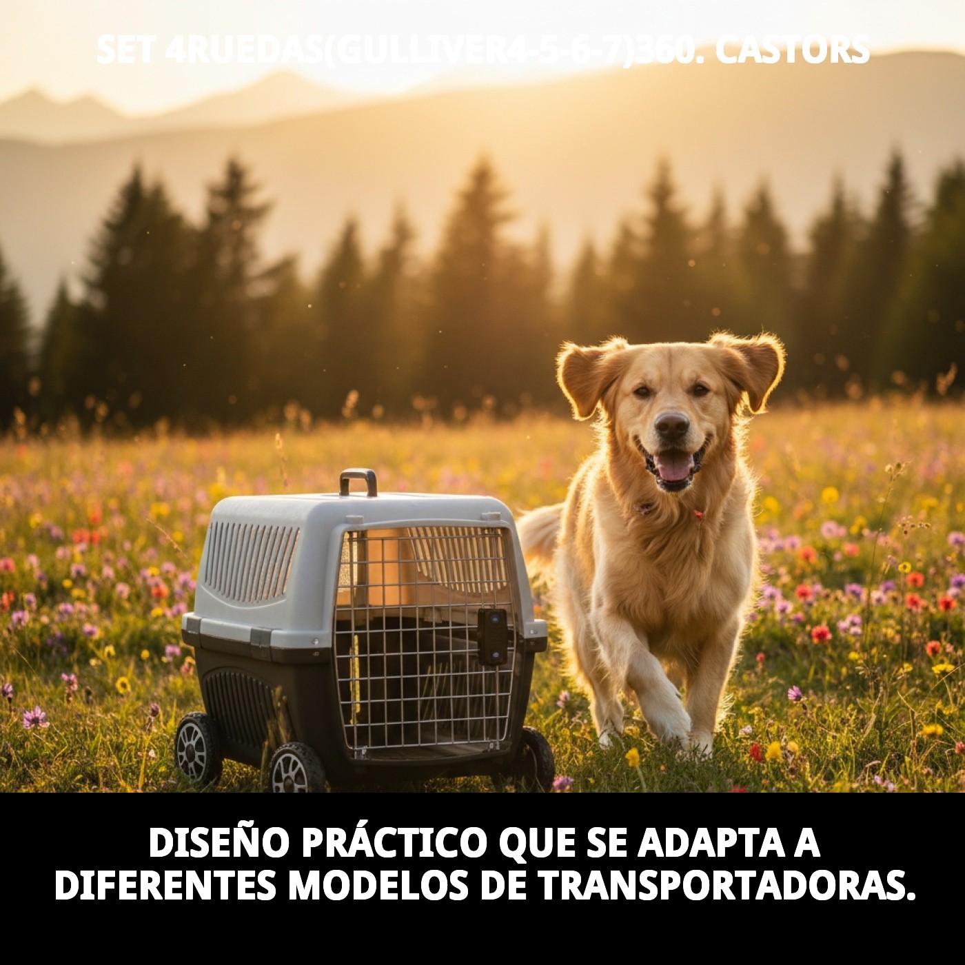 Set de 4 Ruedas para Transportín Gulliver 4-5-6-7