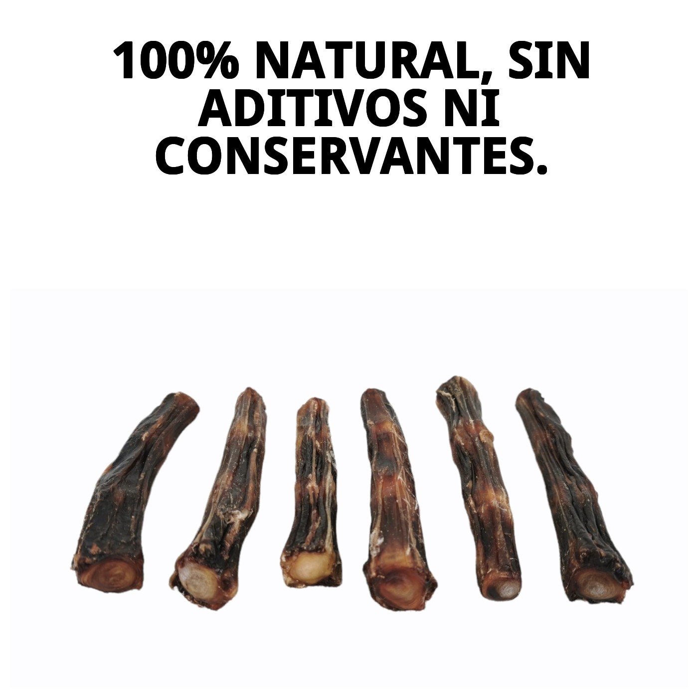 Snack Moly Rabo de Buey Talla S (12–14 cm) | Masticación Natural y Duradera para Perros Pequeños