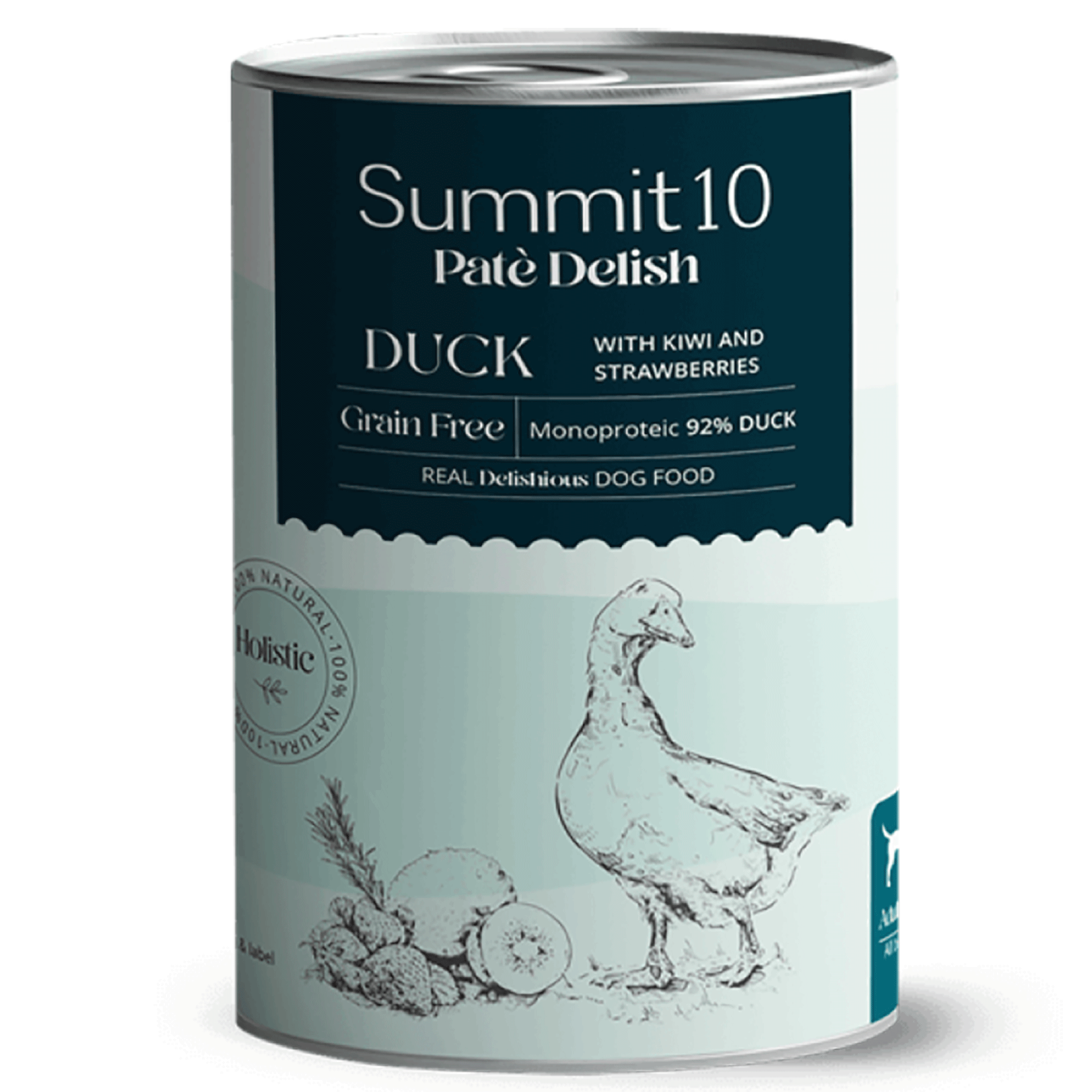 SUMMIT 10 PATÉ DELISH DUCK GRAIN FREE 400 GR | ALIMENTO HÚMEDO MONOPROTEICO PARA PERROS ADULTOS