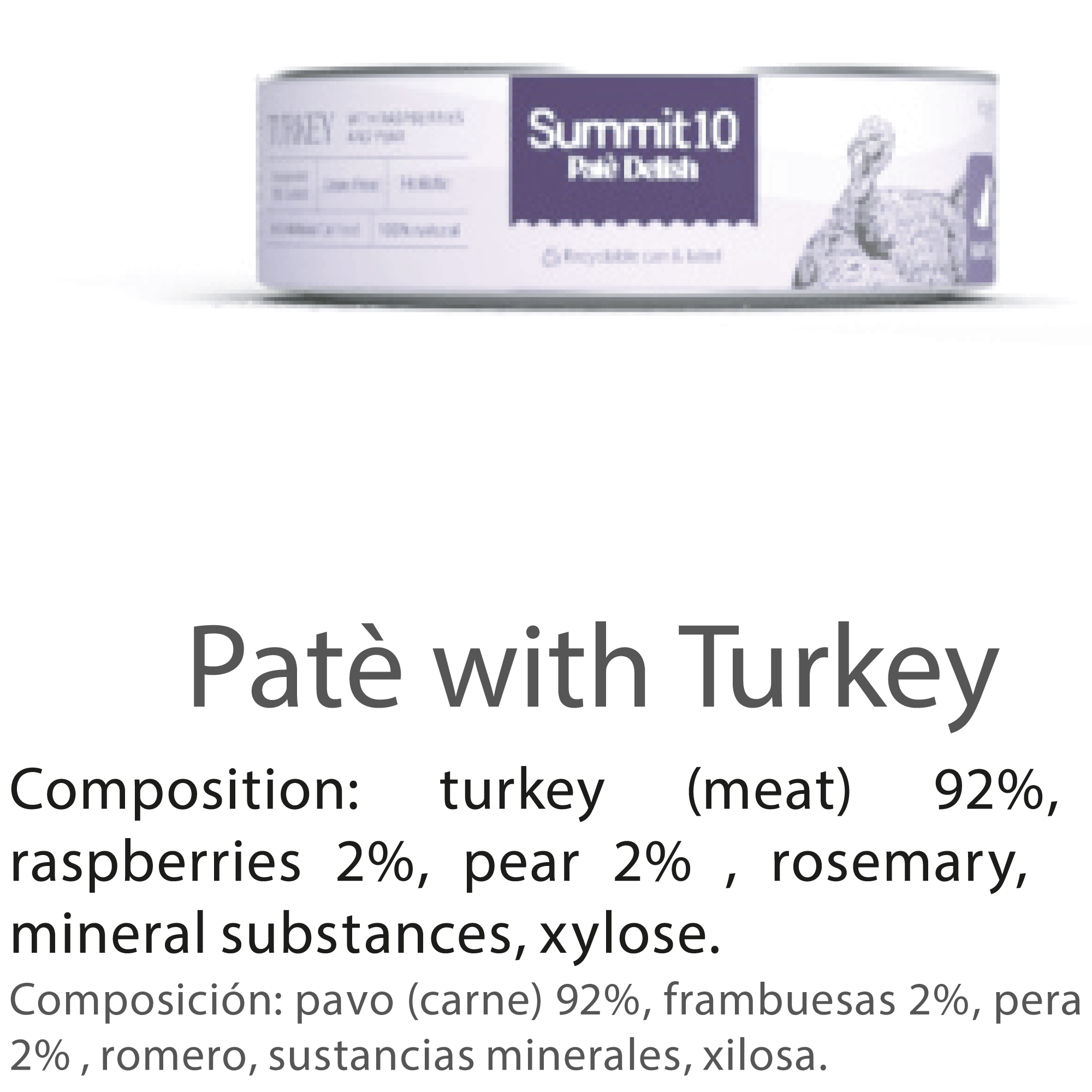 Summit 10 Paté Delish With Turkey For Cats 85 g
