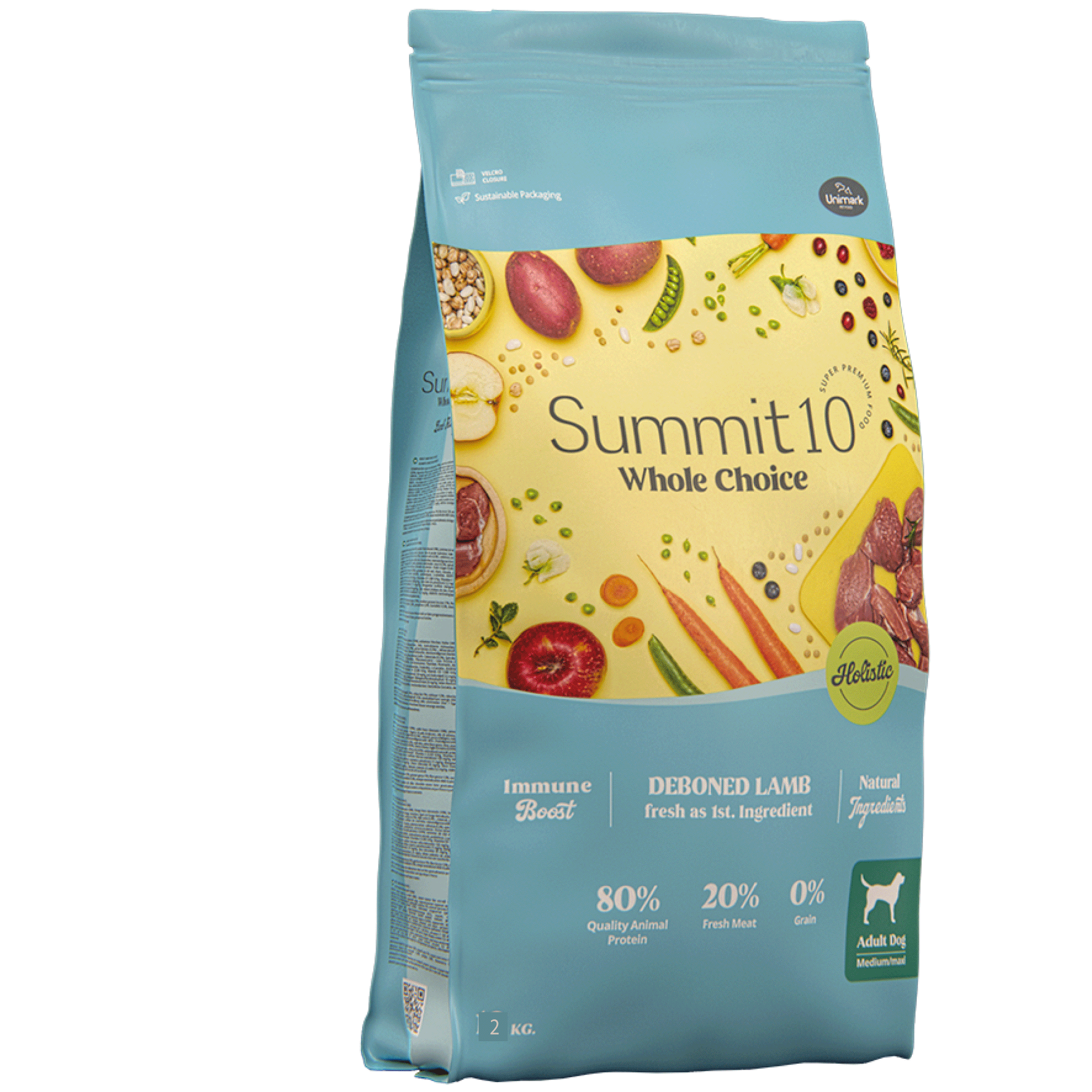 SUMMIT 10 WHOLE CHOICE ADULT DOG LAMB 2 KG | PIENSO GRAIN FREE CON CORDERO PARA PERROS ADULTOS